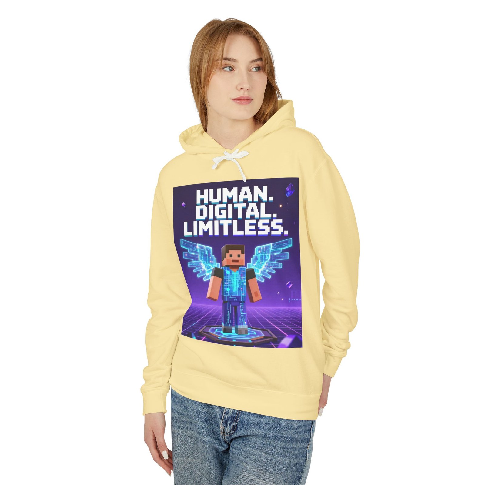 Digital Angel Hoodie — "Human. Digital. Limitless." Gamer Sweatshirt - Image 27
