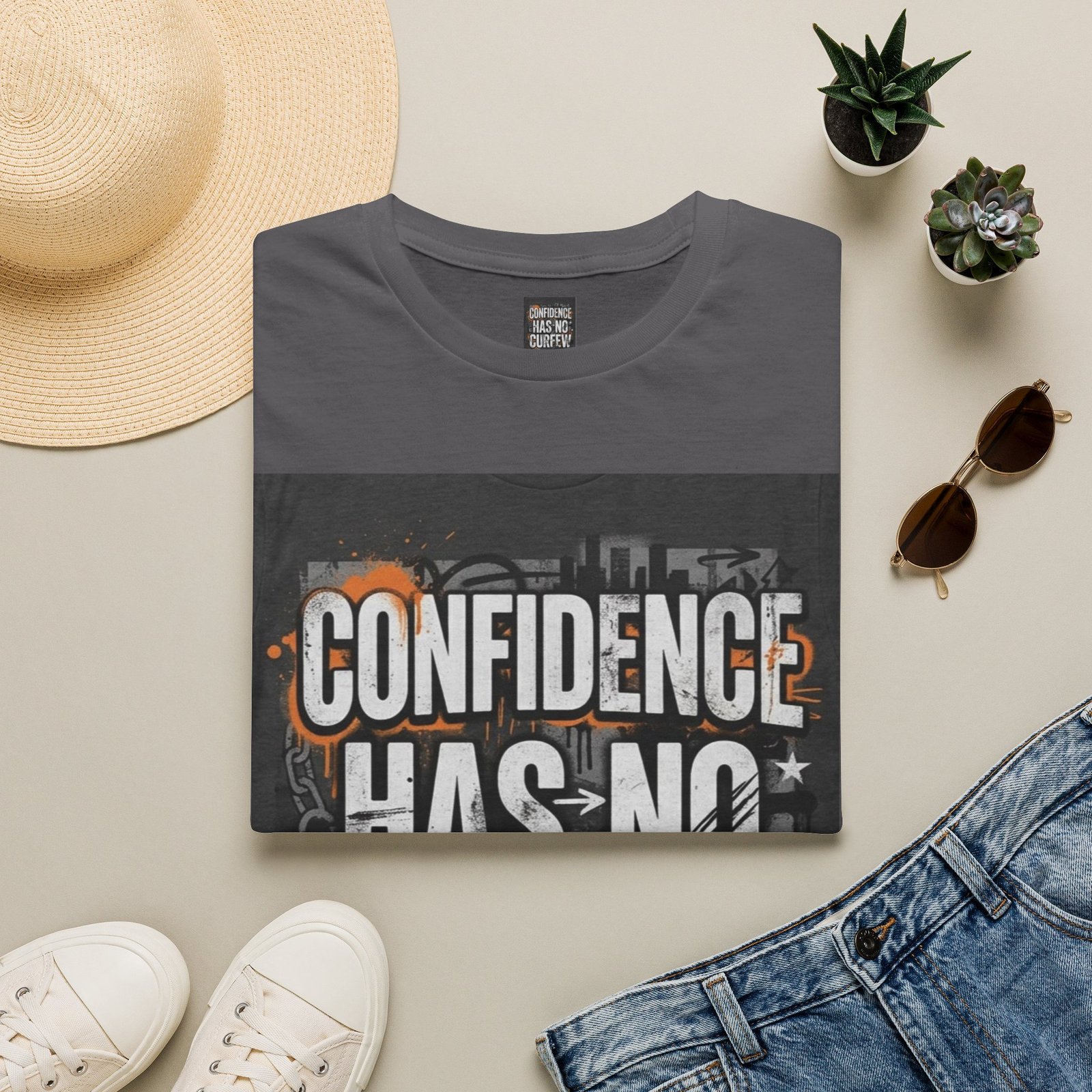 Confidence Has No Curfew T-Shirt — Empowering Urban Graphic Tee - Image 33