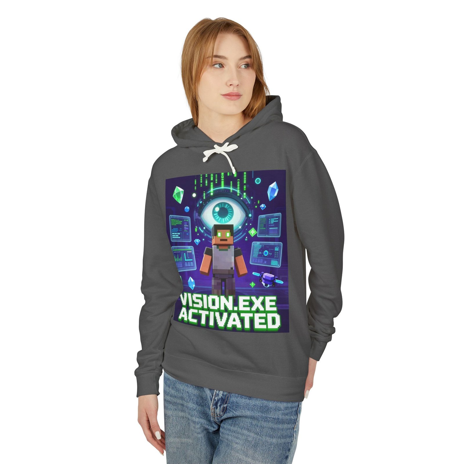 Vision.exe Activated Hoodie — Retro Gamer Tech Graphic Sweatshirt - Image 23