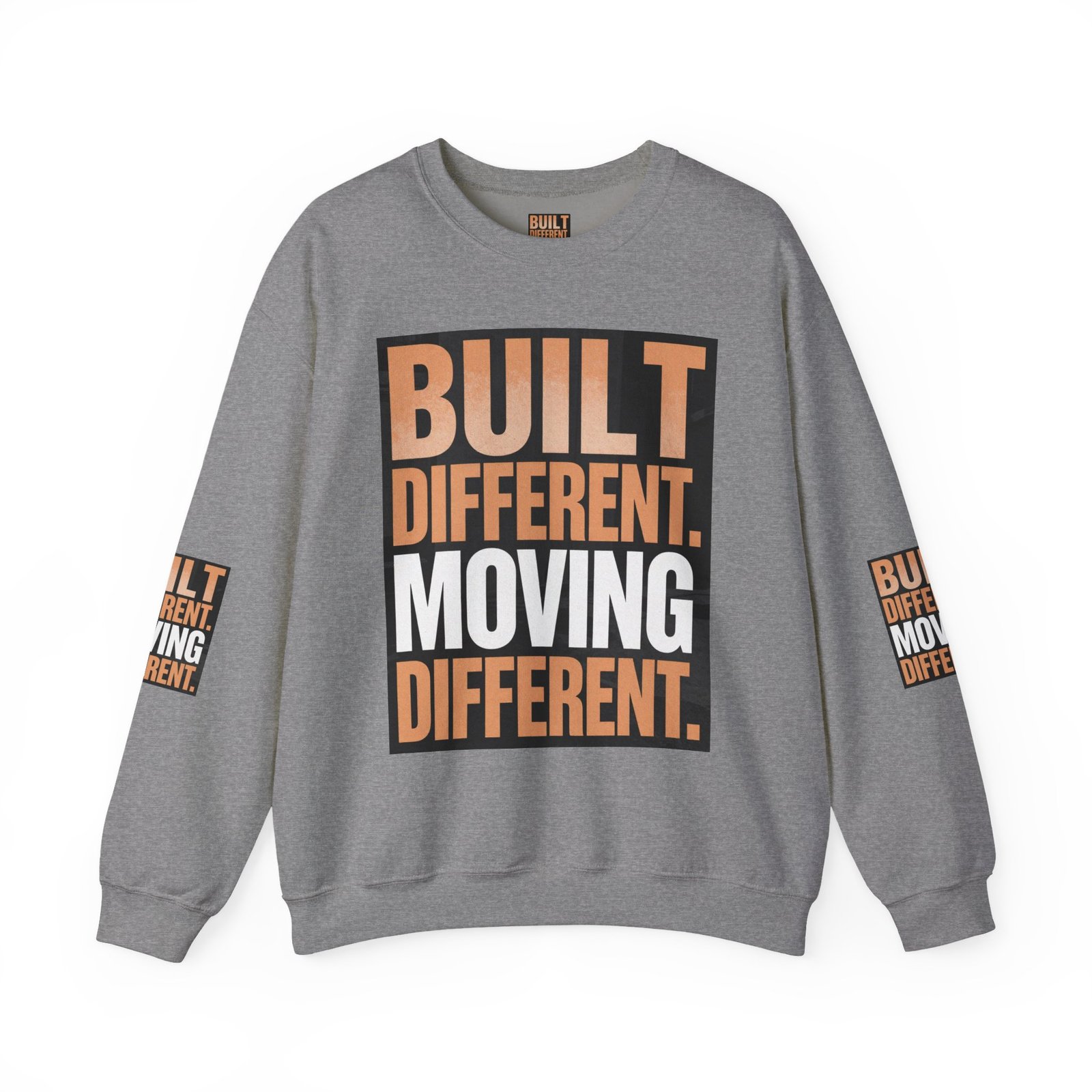 Built Different Crewneck Sweatshirt — "Built Different. Moving Different." Graphic Pullover - Image 29