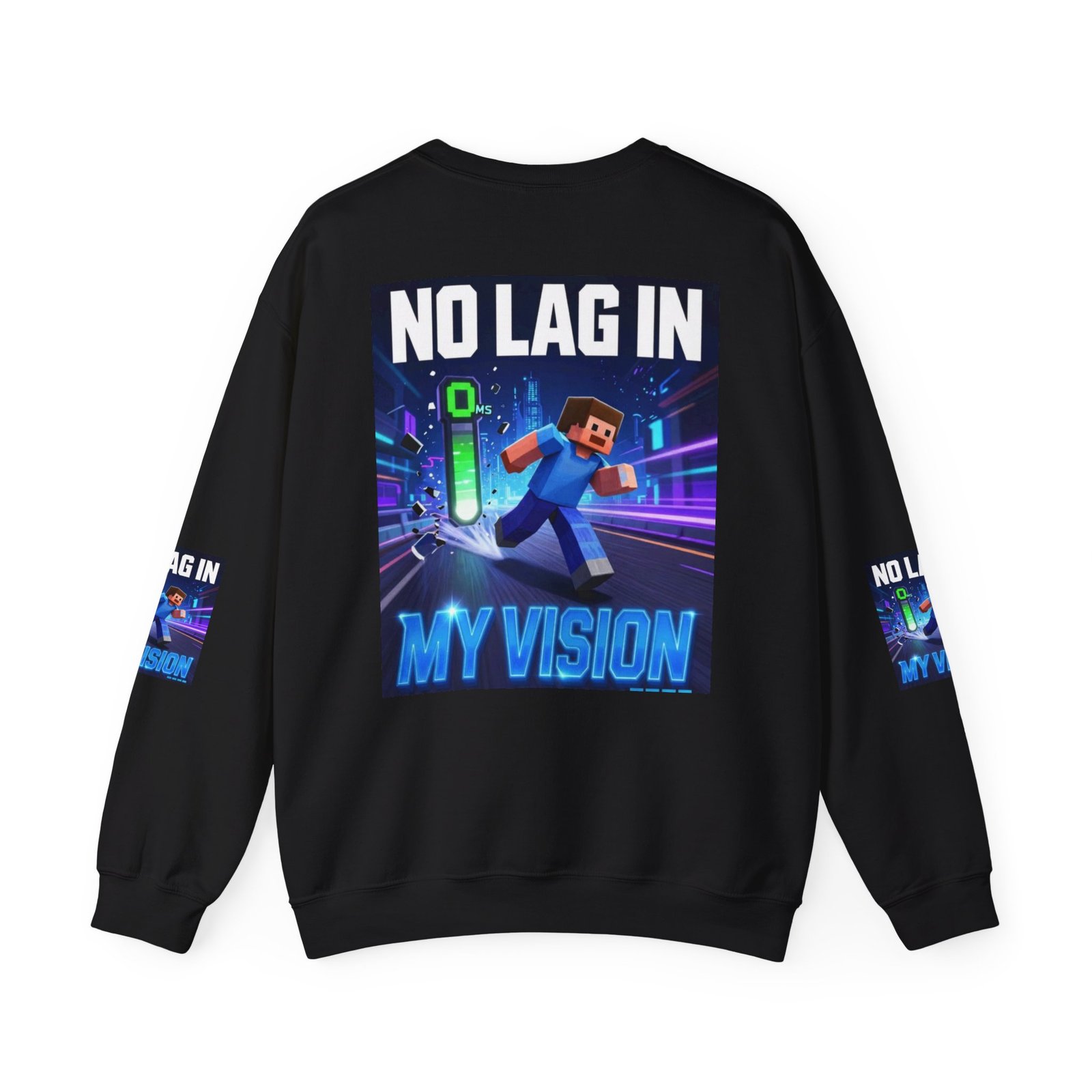 No Lag In My Vision Sweatshirt — Gamer Graphic Crewneck - Image 18