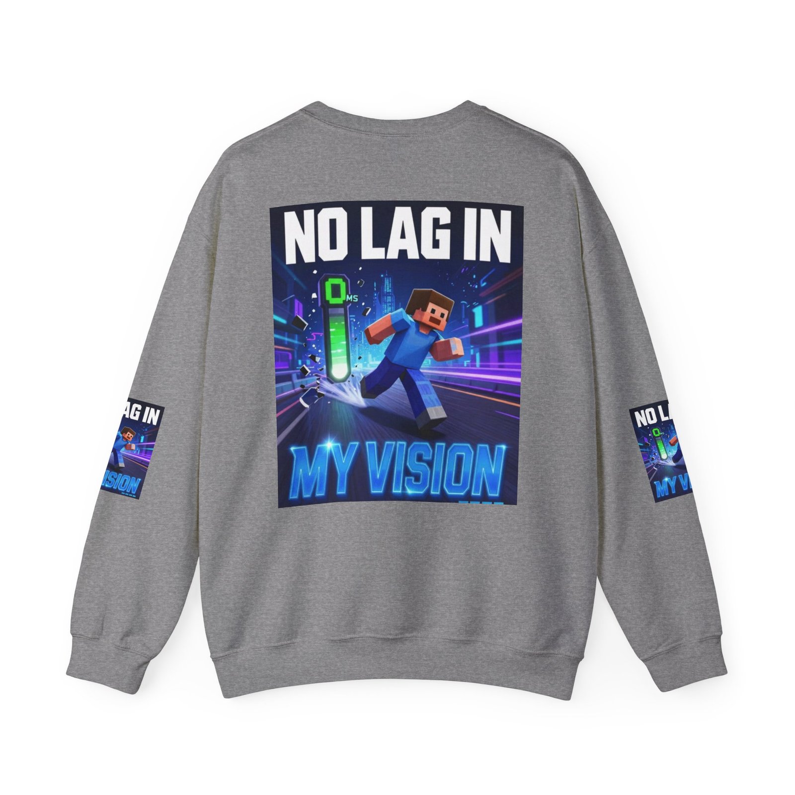 No Lag In My Vision Sweatshirt — Gamer Graphic Crewneck - Image 30