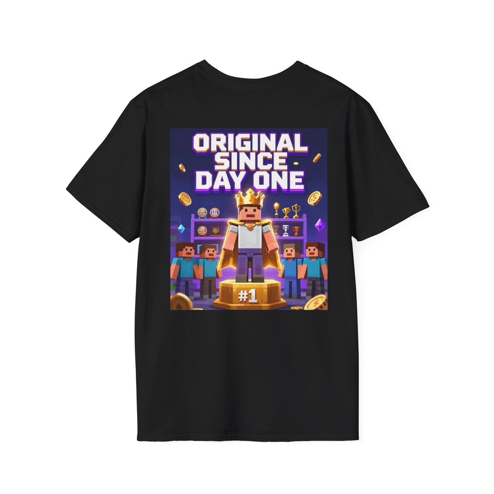Original Since Day One T‑Shirt — Gamer Retro Crown Design - Image 8