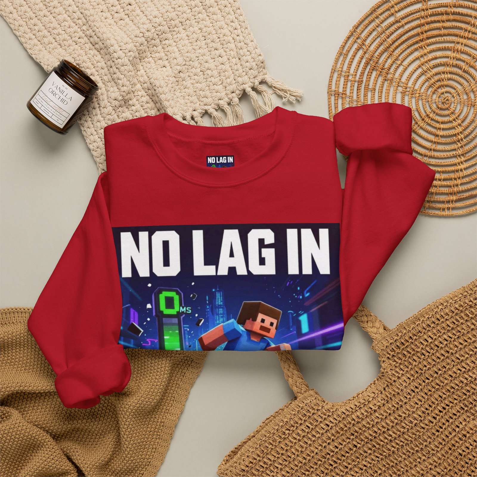 No Lag In My Vision Sweatshirt — Gamer Graphic Crewneck - Image 56