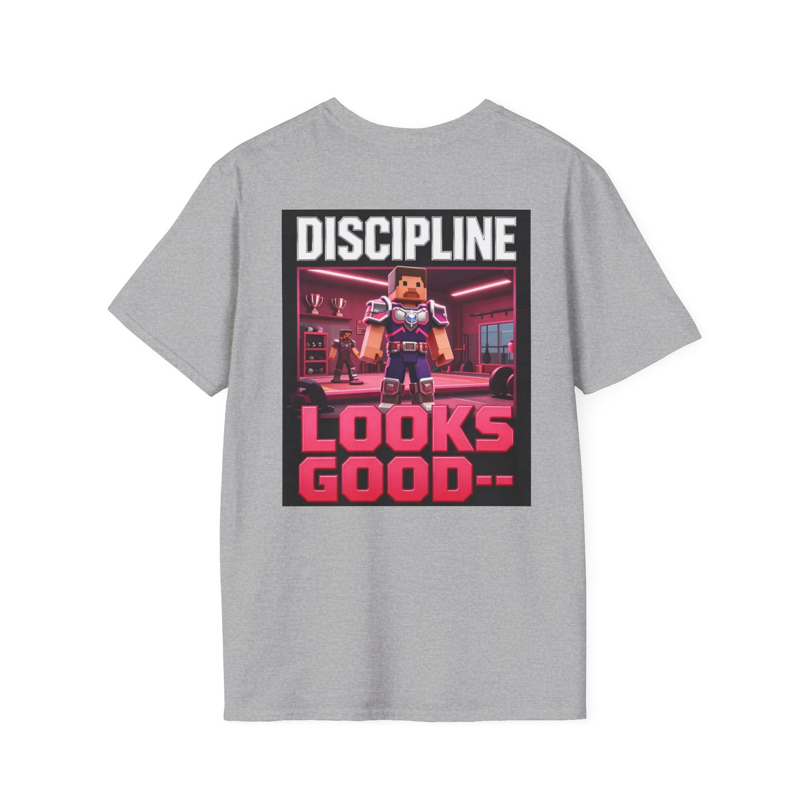 T‑Shirt — 'DISCIPLINE Looks Good' Gamer Pixel Armor Tee - Image 16