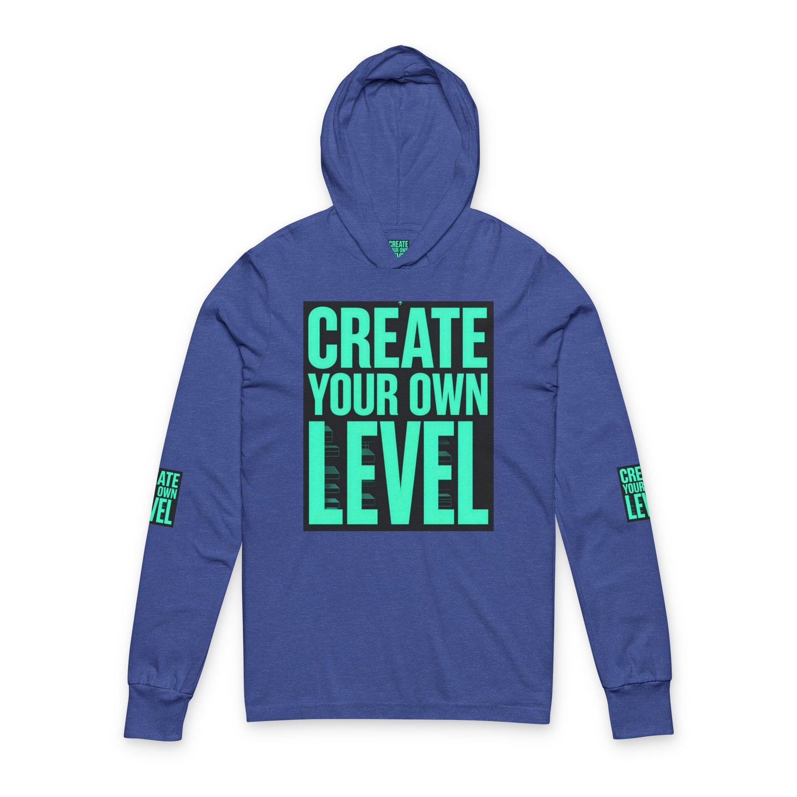 Create Your Own Level Hooded Long Sleeve Tee - Image 9
