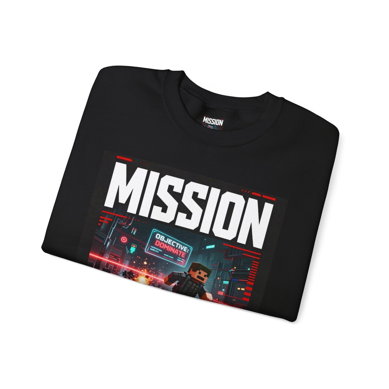 Mission Mode Crewneck Sweatshirt — Gaming Graphic Streetwear - Image 19