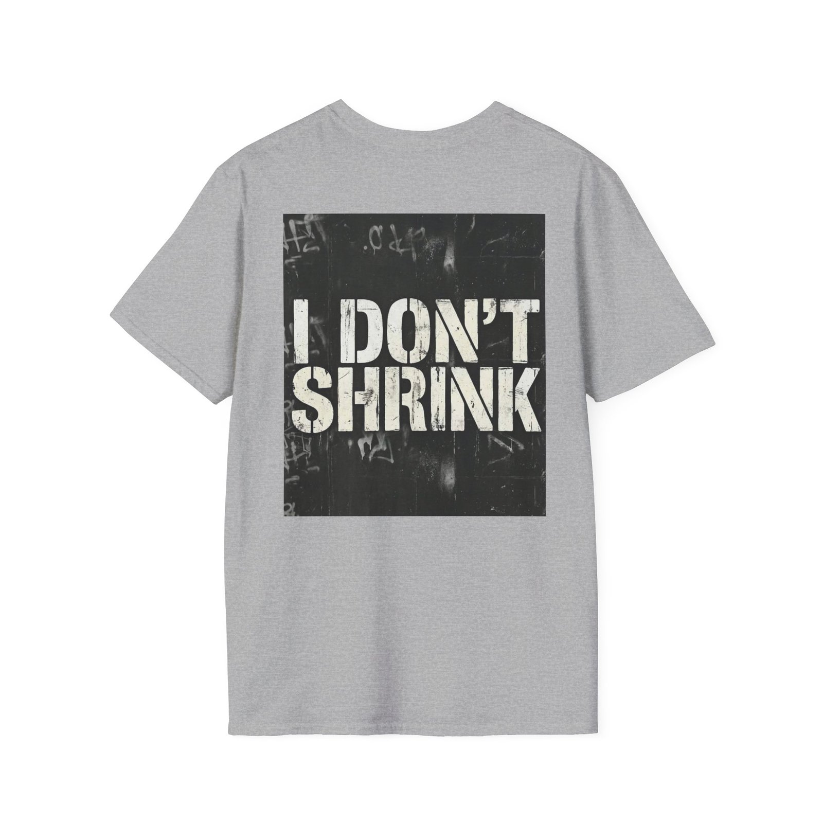 I Don't Shrink T-Shirt — Vintage Stencil Graphic Tee - Image 16