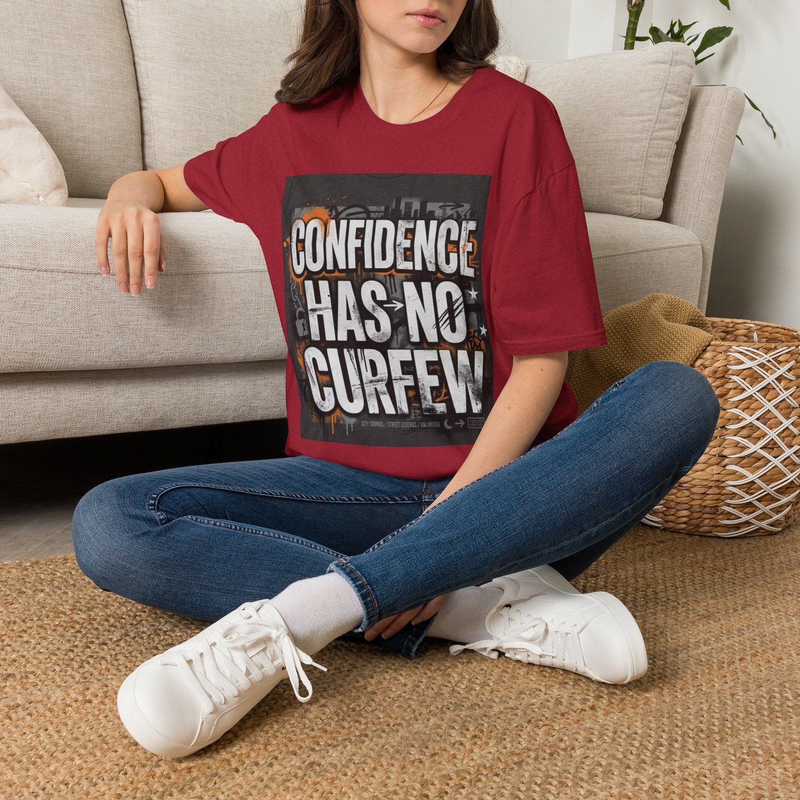 Confidence Has No Curfew T-Shirt — Empowering Urban Graphic Tee - Image 46