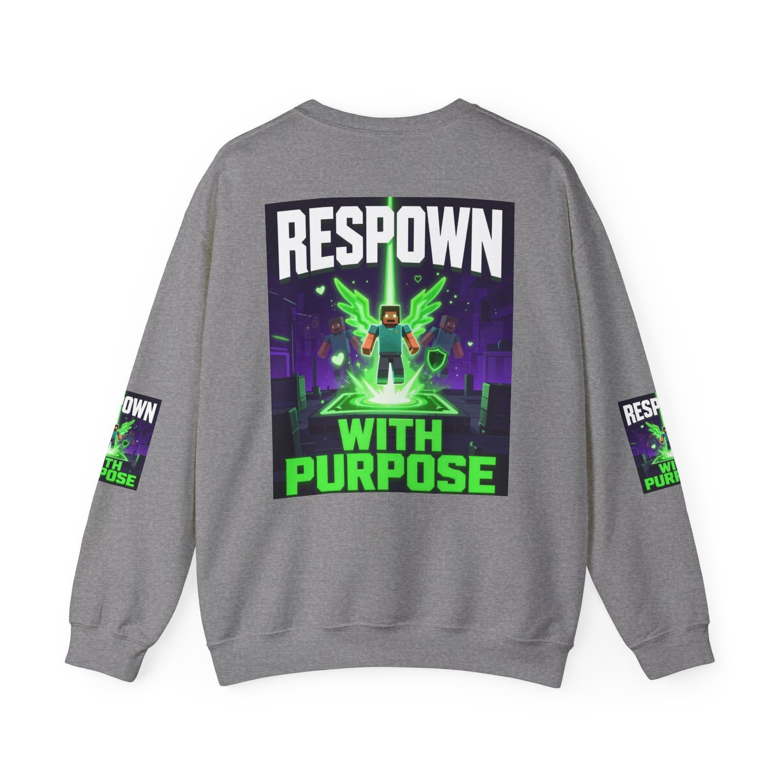 Respawn With Purpose Crewneck Sweatshirt — Gaming Graphic Pullover - Image 30