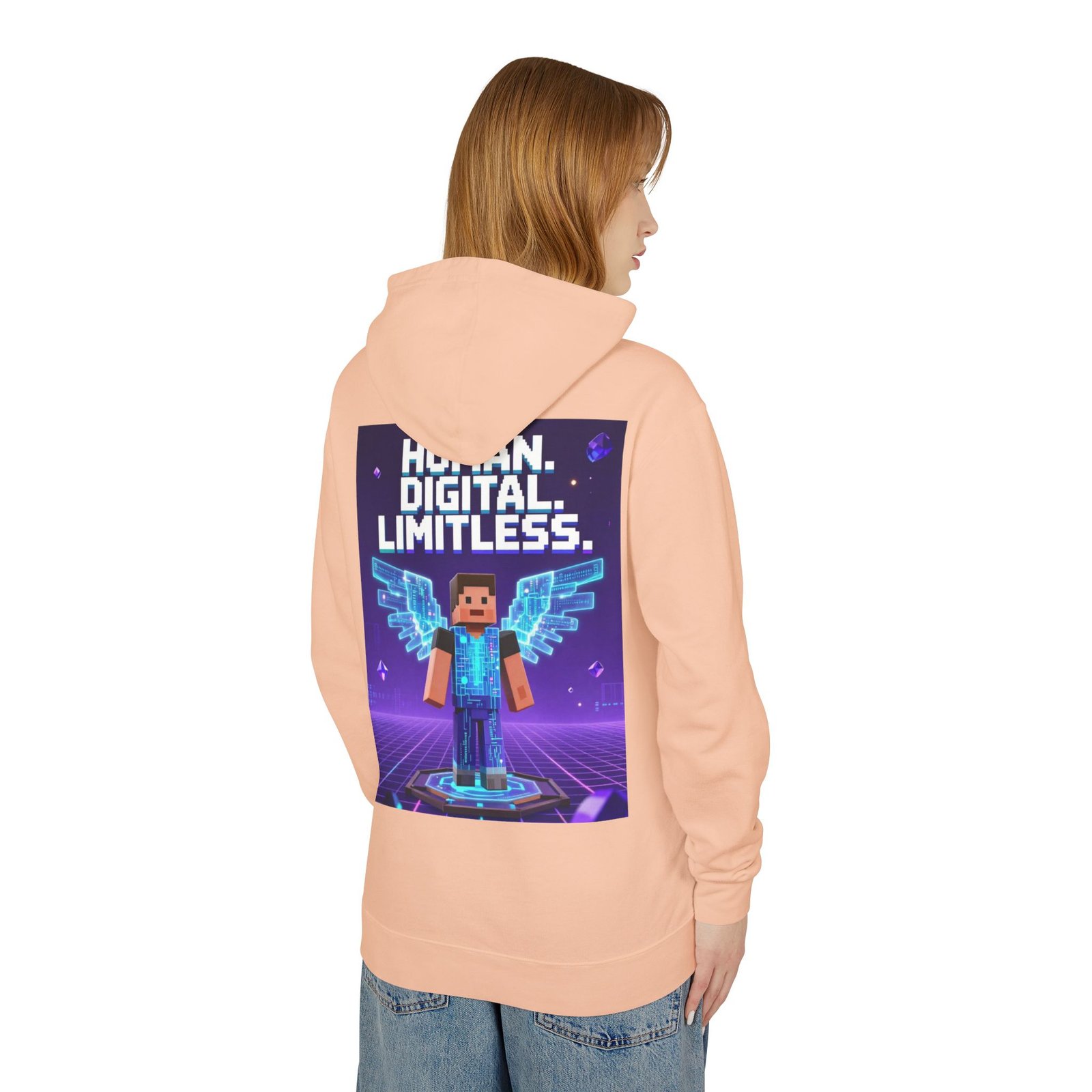 Digital Angel Hoodie — "Human. Digital. Limitless." Gamer Sweatshirt - Image 20