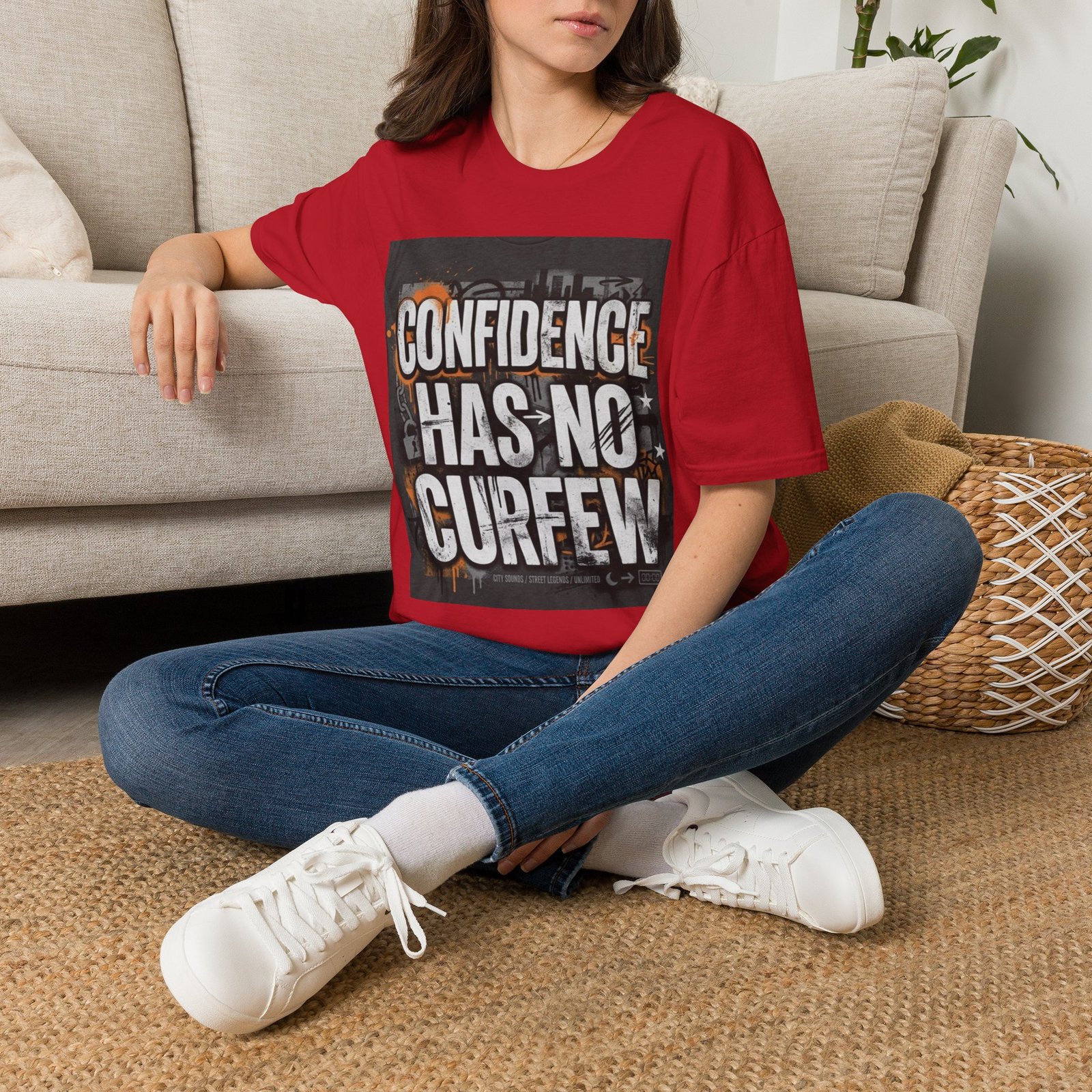 Confidence Has No Curfew T-Shirt — Empowering Urban Graphic Tee - Image 50