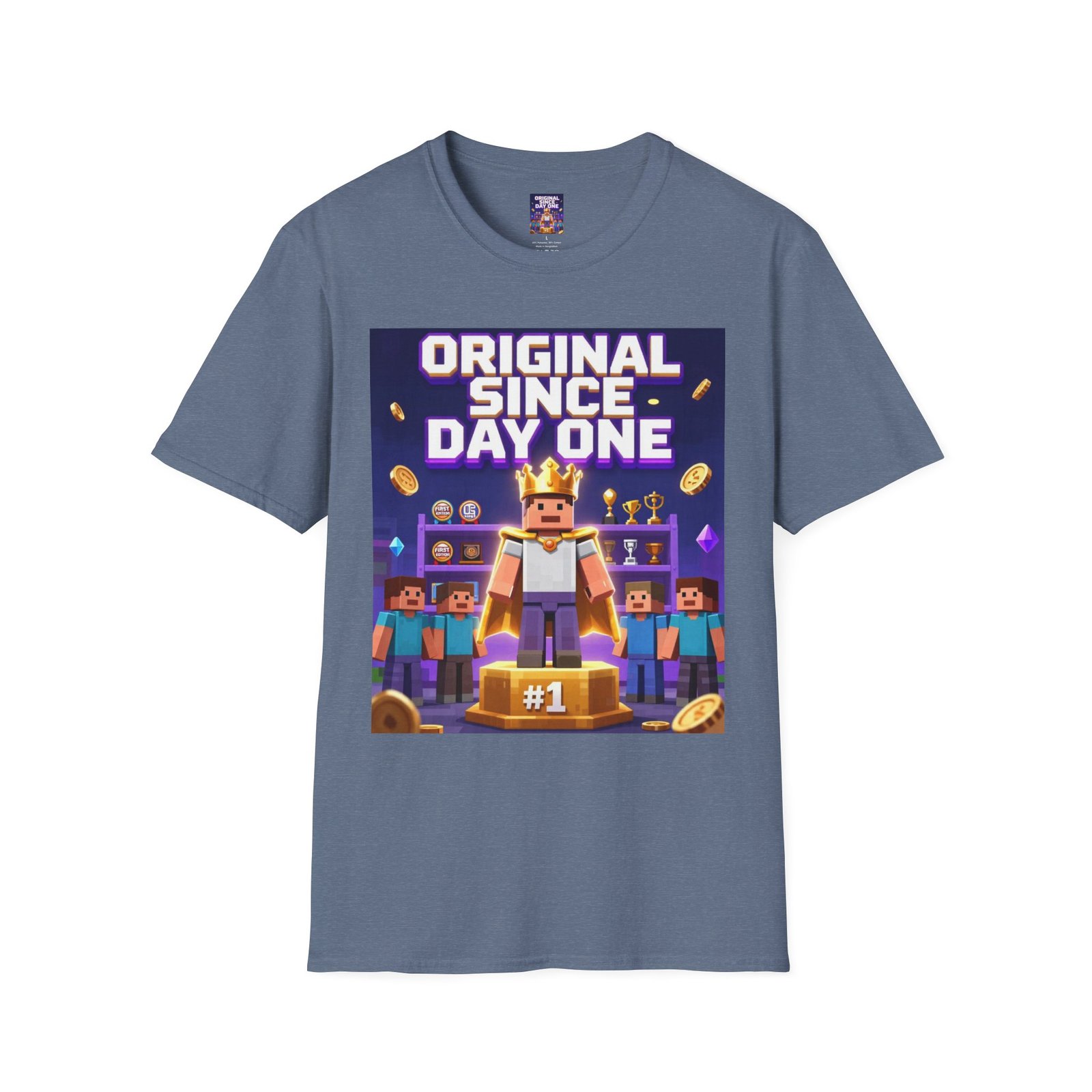Original Since Day One T‑Shirt — Gamer Retro Crown Design - Image 31