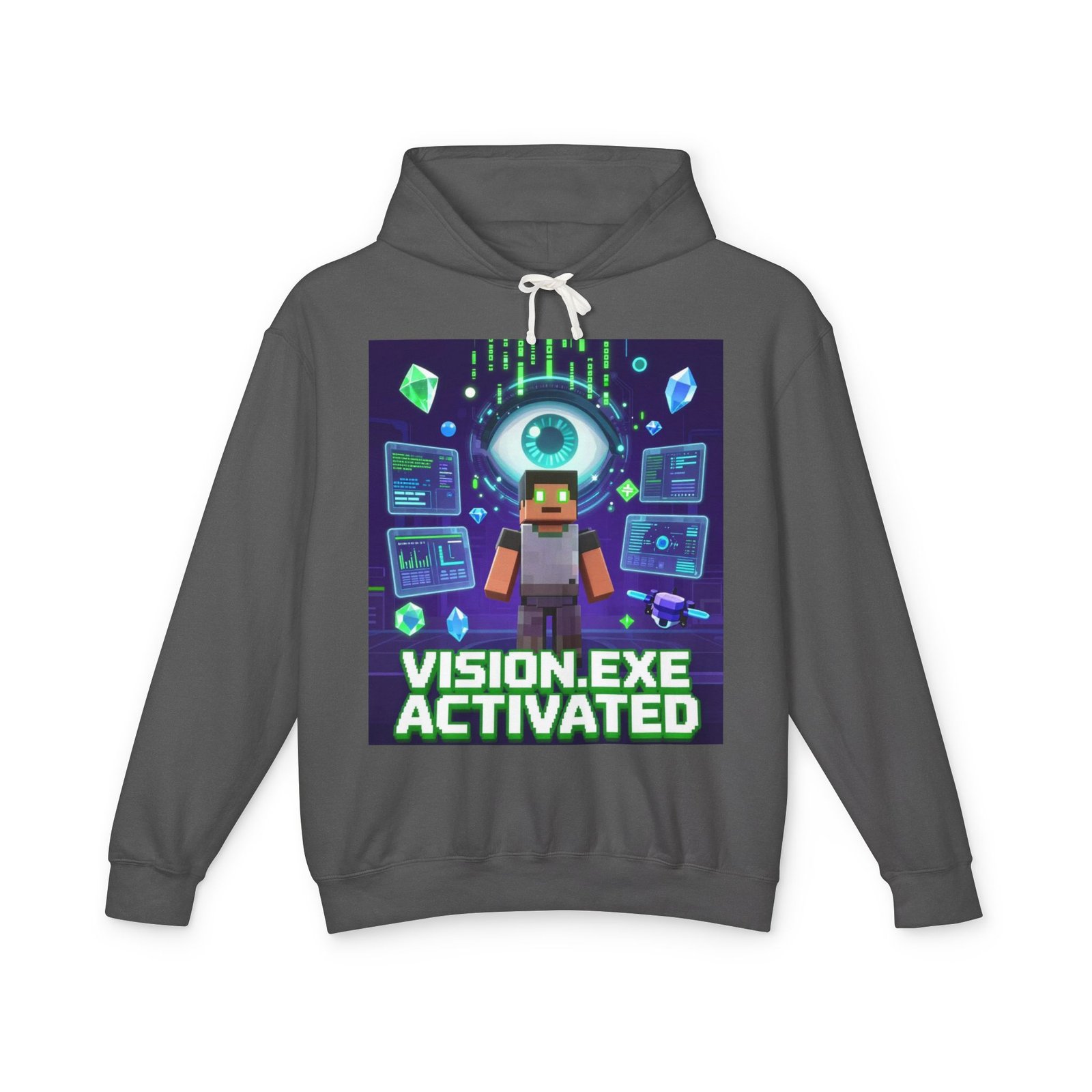 Vision.exe Activated Hoodie — Retro Gamer Tech Graphic Sweatshirt - Image 21