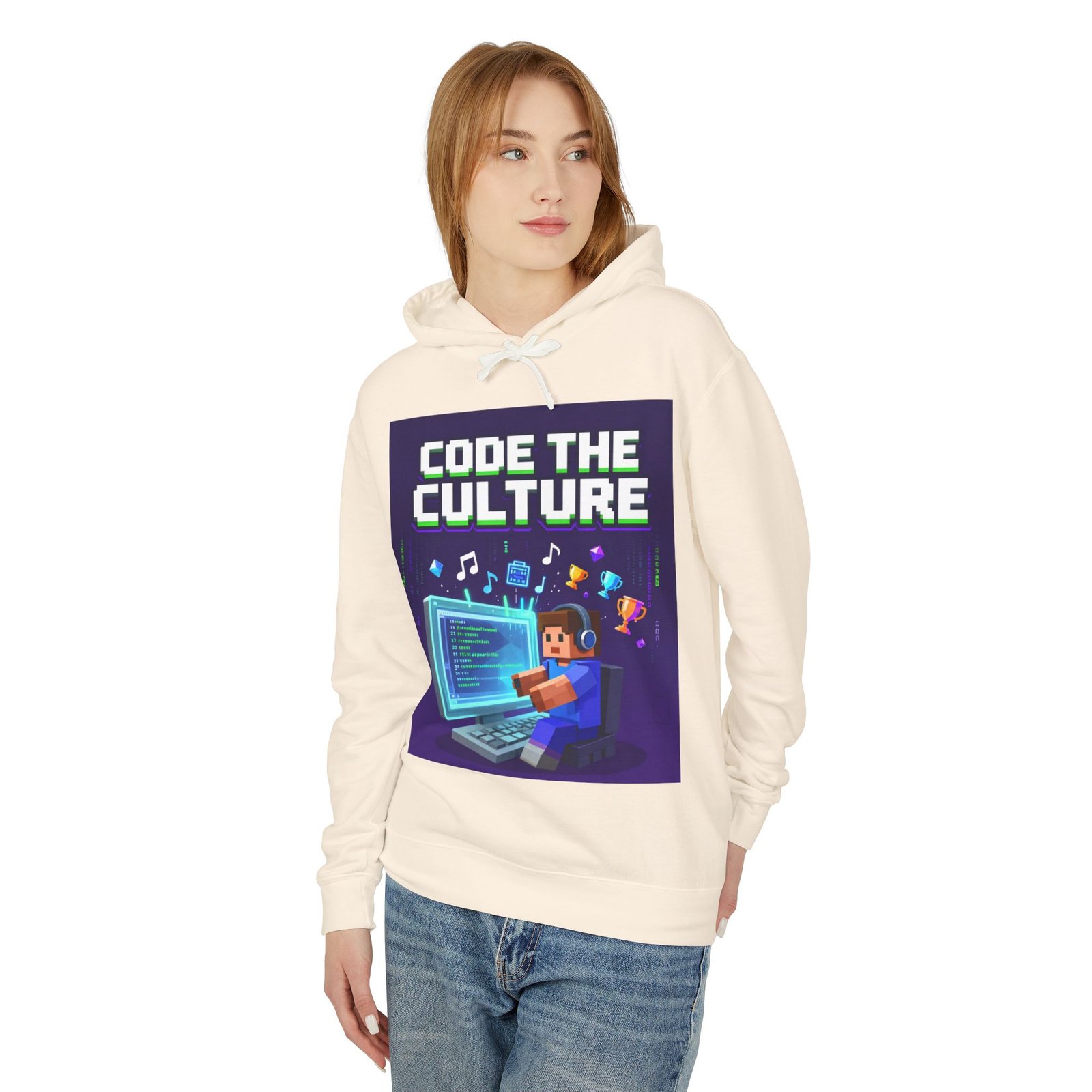 Code the Culture Hoodie — Gamer Programmer Graphic Pullover - Image 3