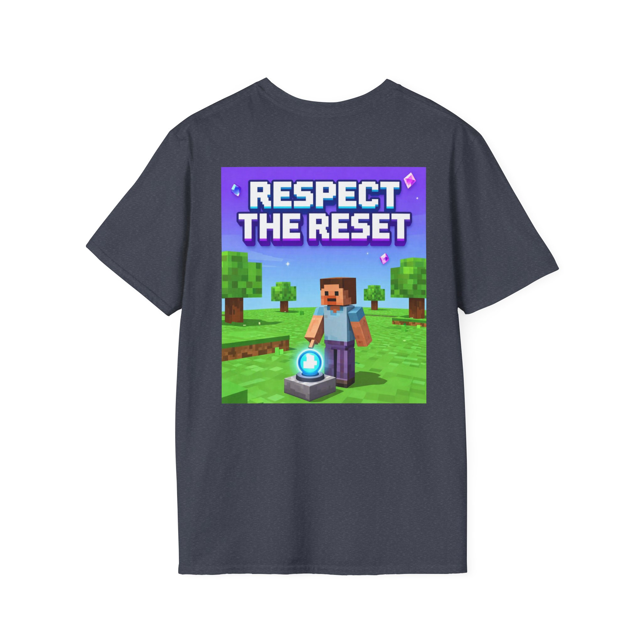 Respect the Reset T-Shirt — Minecraft-Inspired Gamer Tee - Image 44