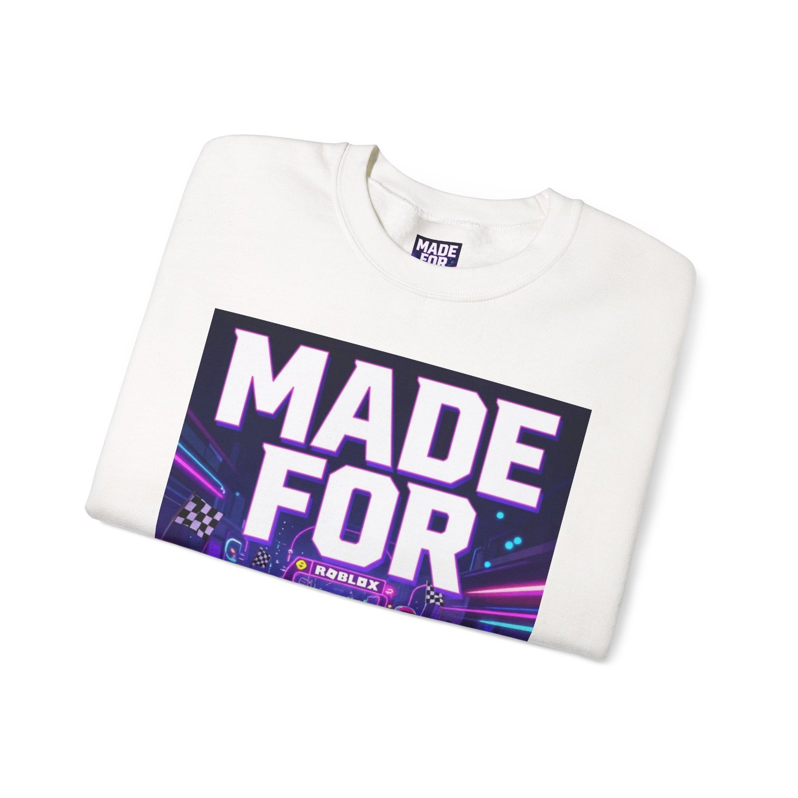 Made For More Sweatshirt — Retro Neon Racing Graphic Crewneck - Image 3