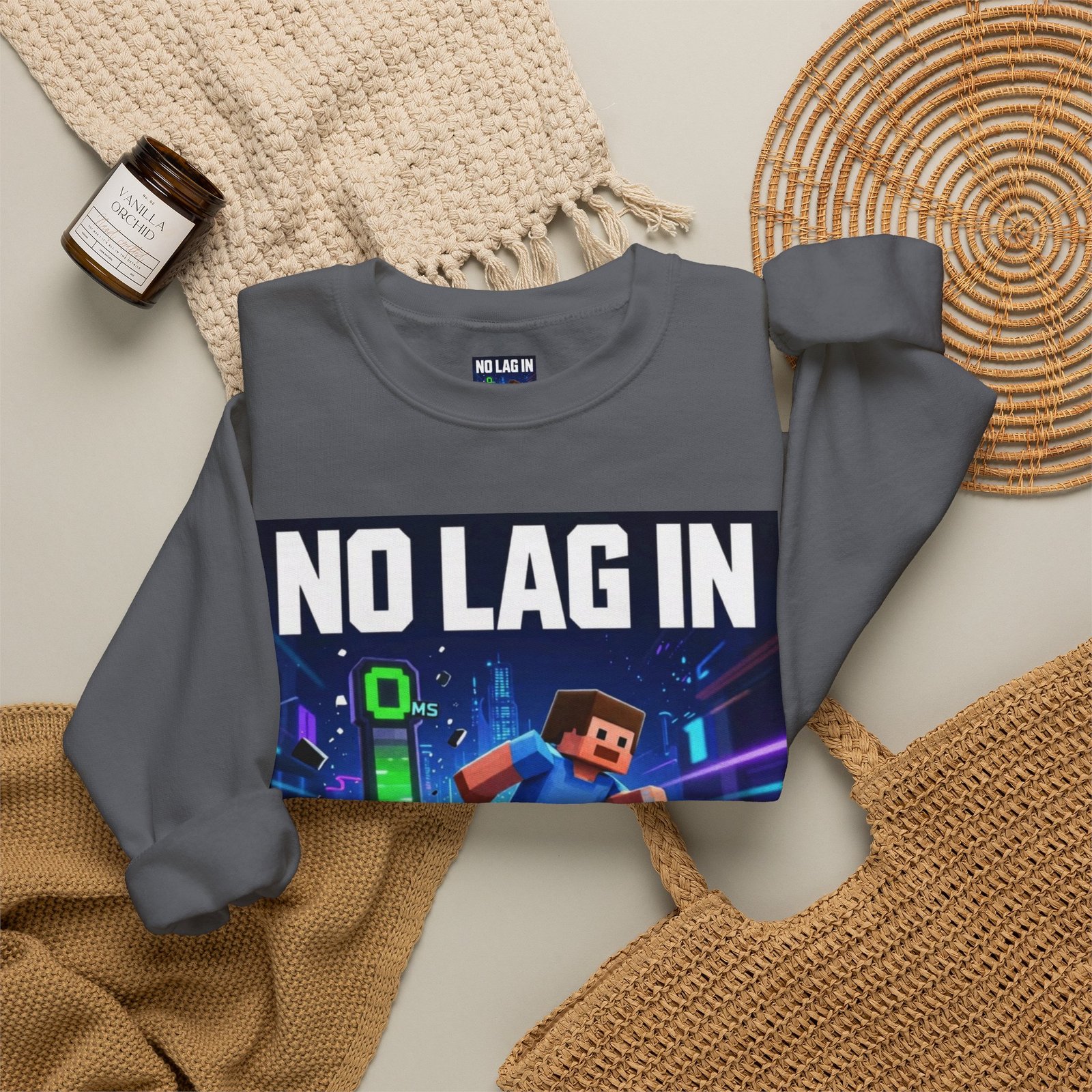 No Lag In My Vision Sweatshirt — Gamer Graphic Crewneck - Image 40