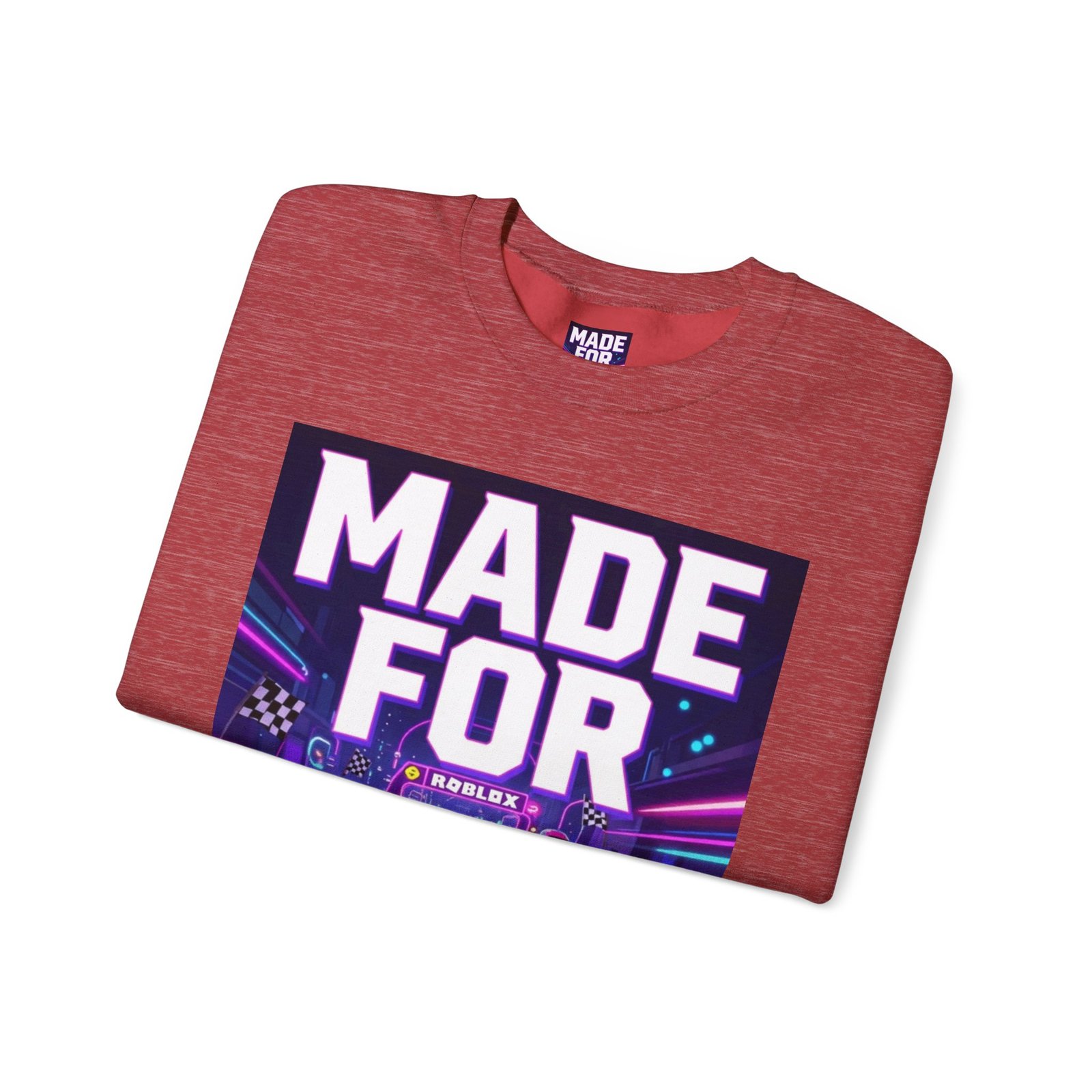 Made For More Sweatshirt — Retro Neon Racing Graphic Crewneck - Image 43
