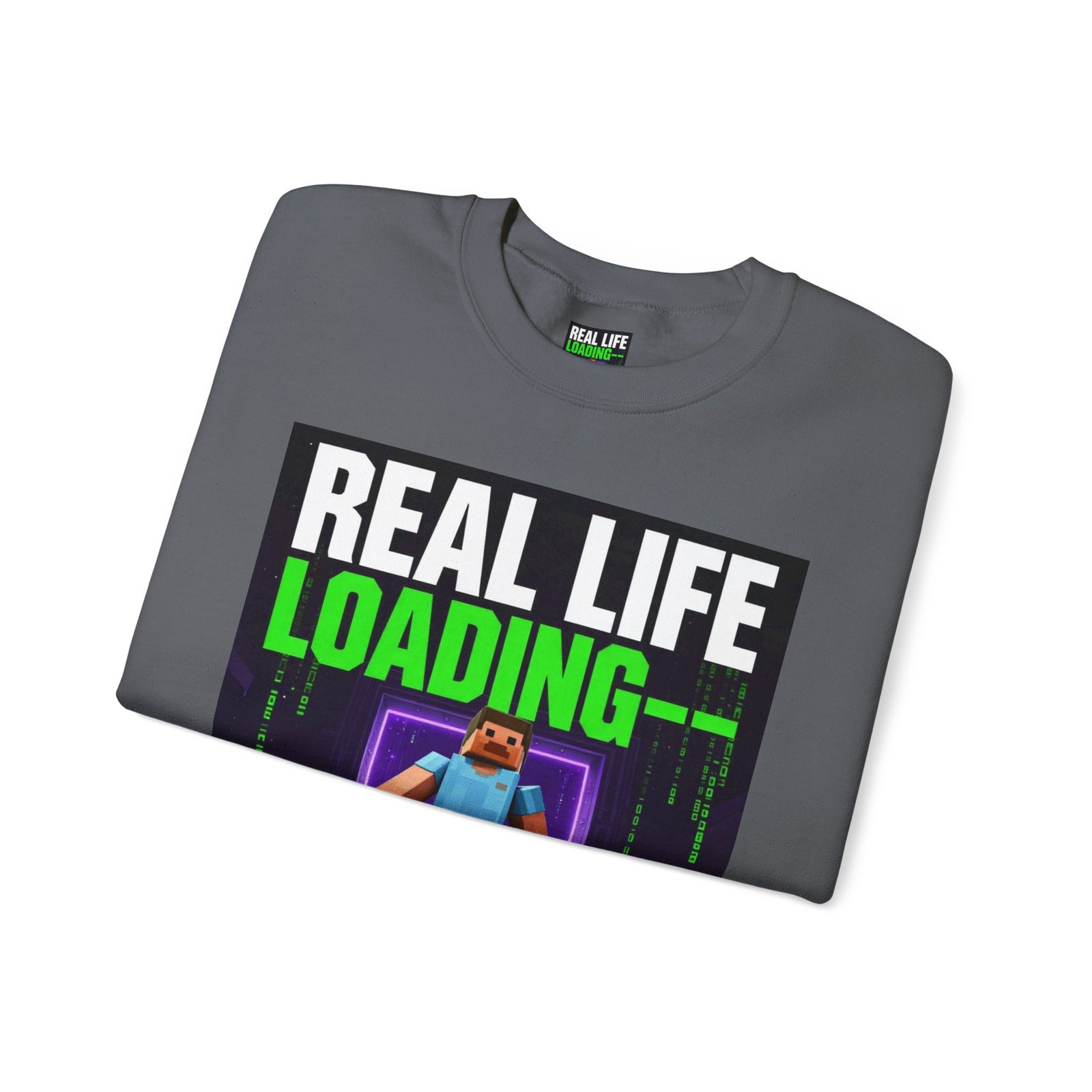 Crewneck Sweatshirt — "Real Life Loading 85%" Gamer Graphic Pullover - Image 39