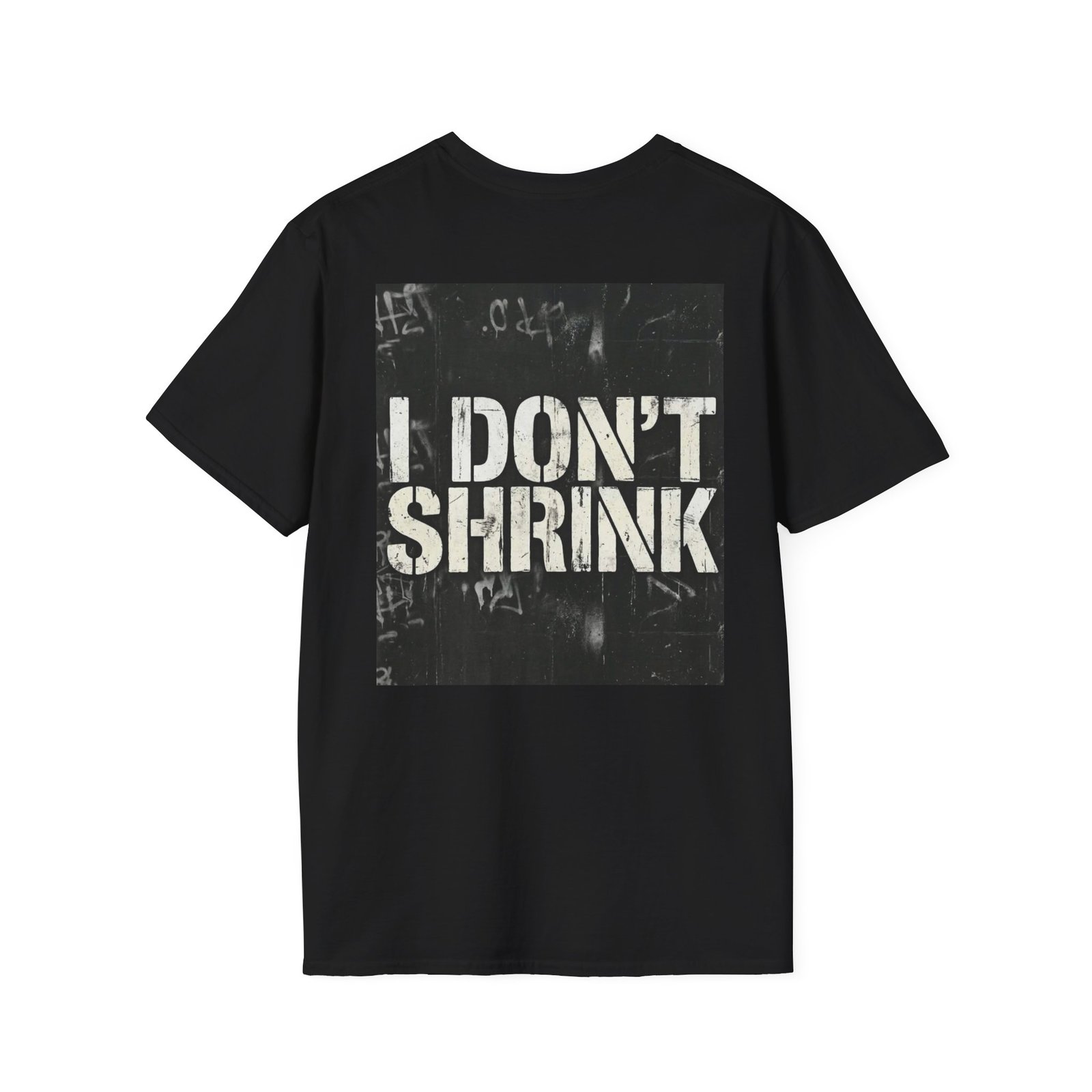 I Don't Shrink T-Shirt — Vintage Stencil Graphic Tee - Image 8