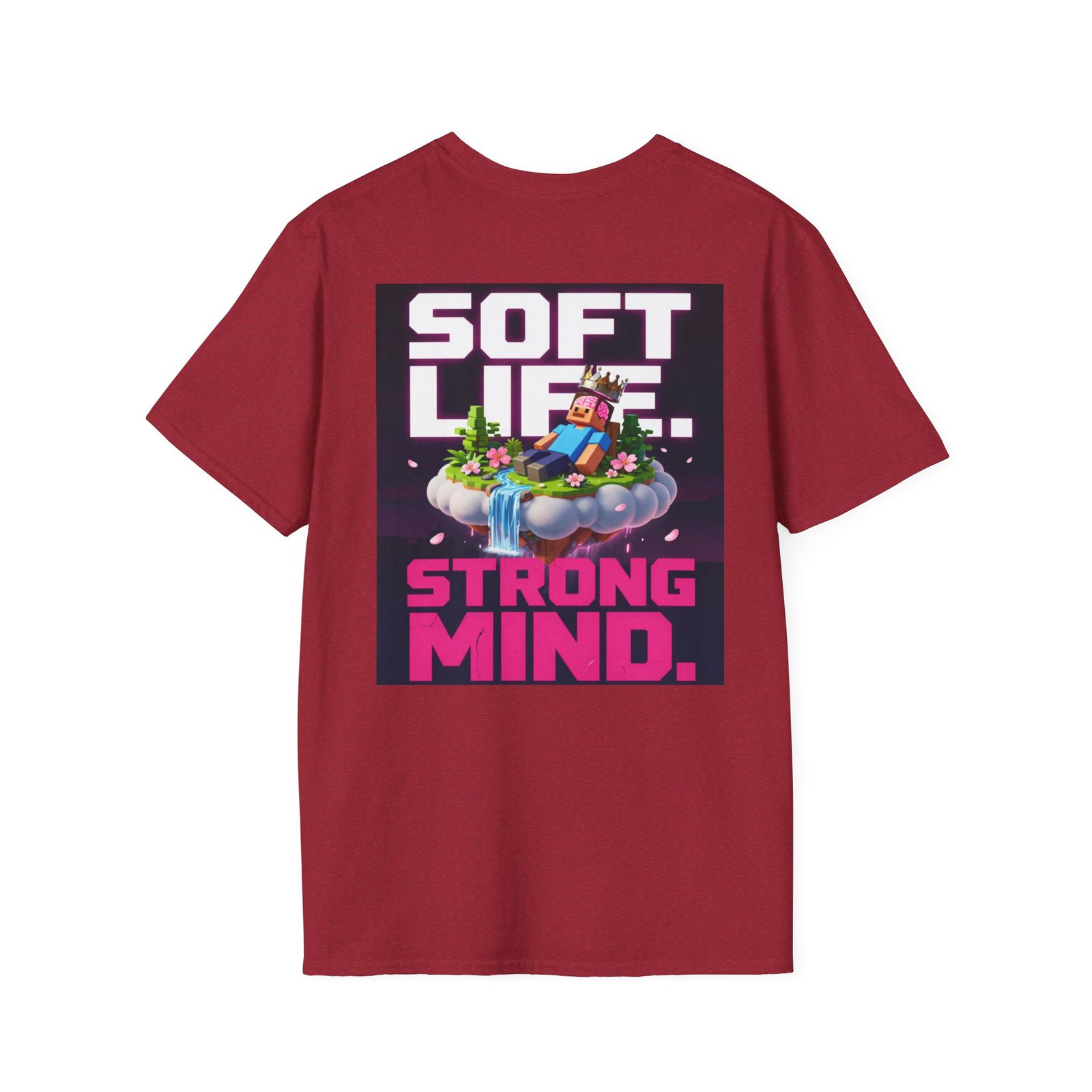 Soft Life Strong Mind T-Shirt — Relaxed Gamer Chill Vibe Tee - Image 48