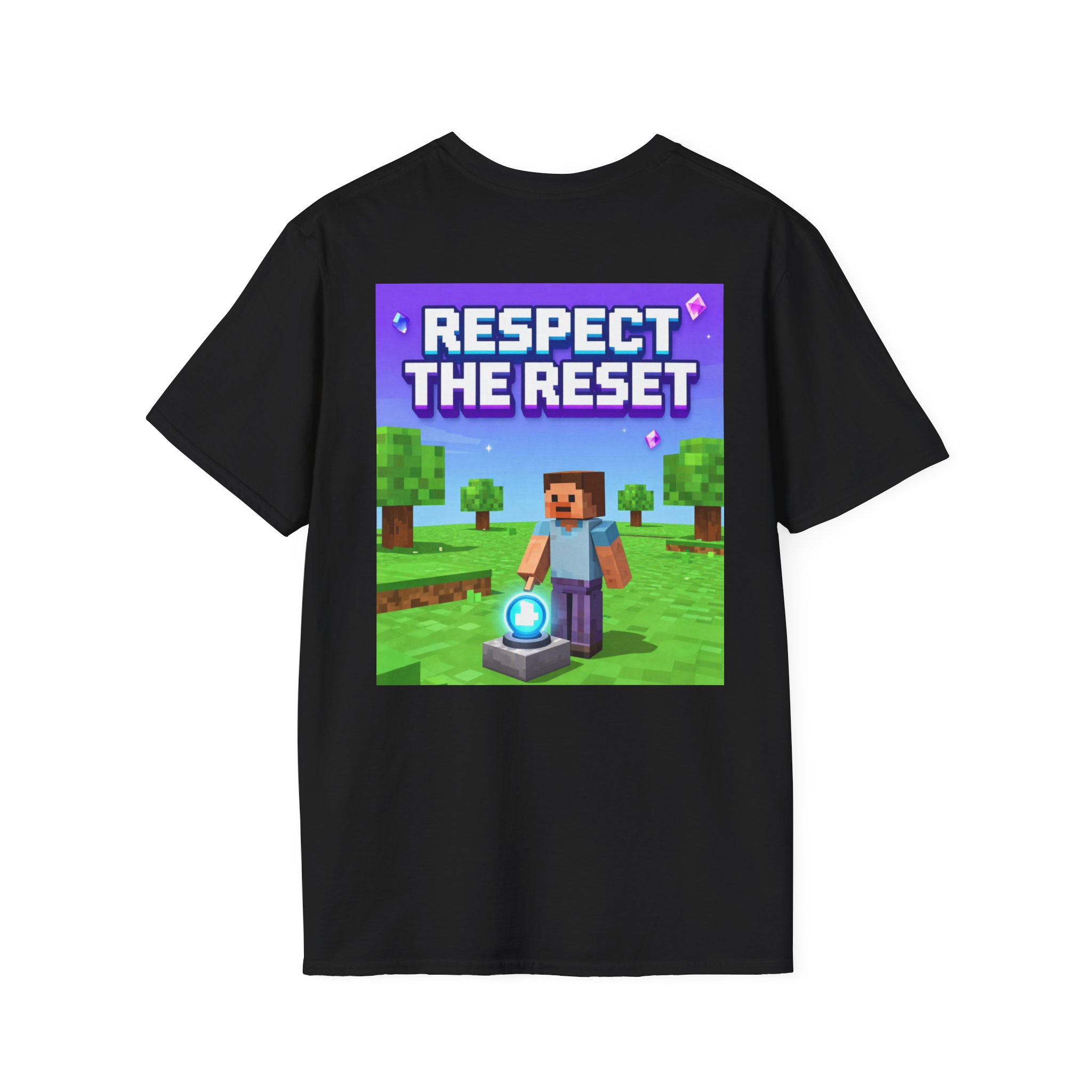 Respect the Reset T-Shirt — Minecraft-Inspired Gamer Tee - Image 8