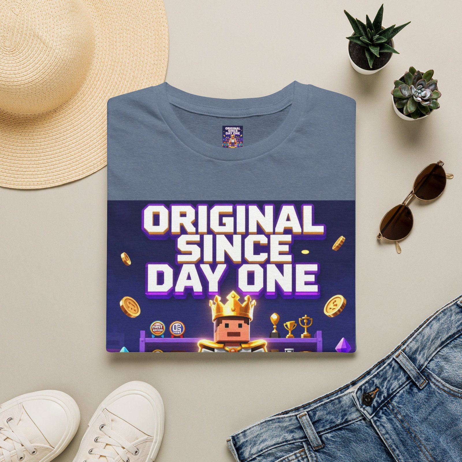 Original Since Day One T‑Shirt — Gamer Retro Crown Design - Image 29