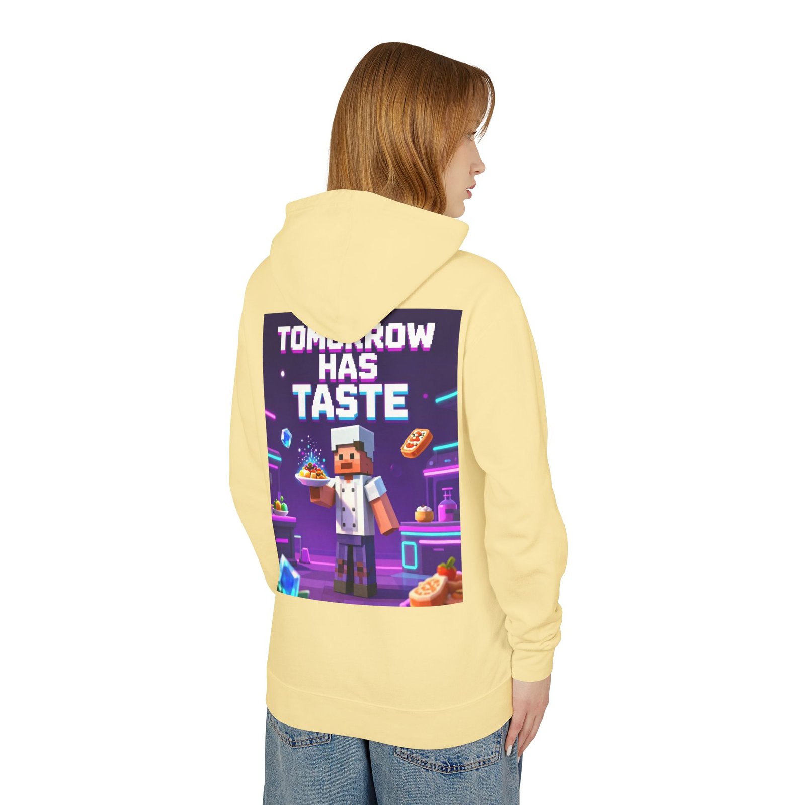 Tomorrow Has Taste Hoodie — Retro Pixel Chef Gaming Sweatshirt - Image 28
