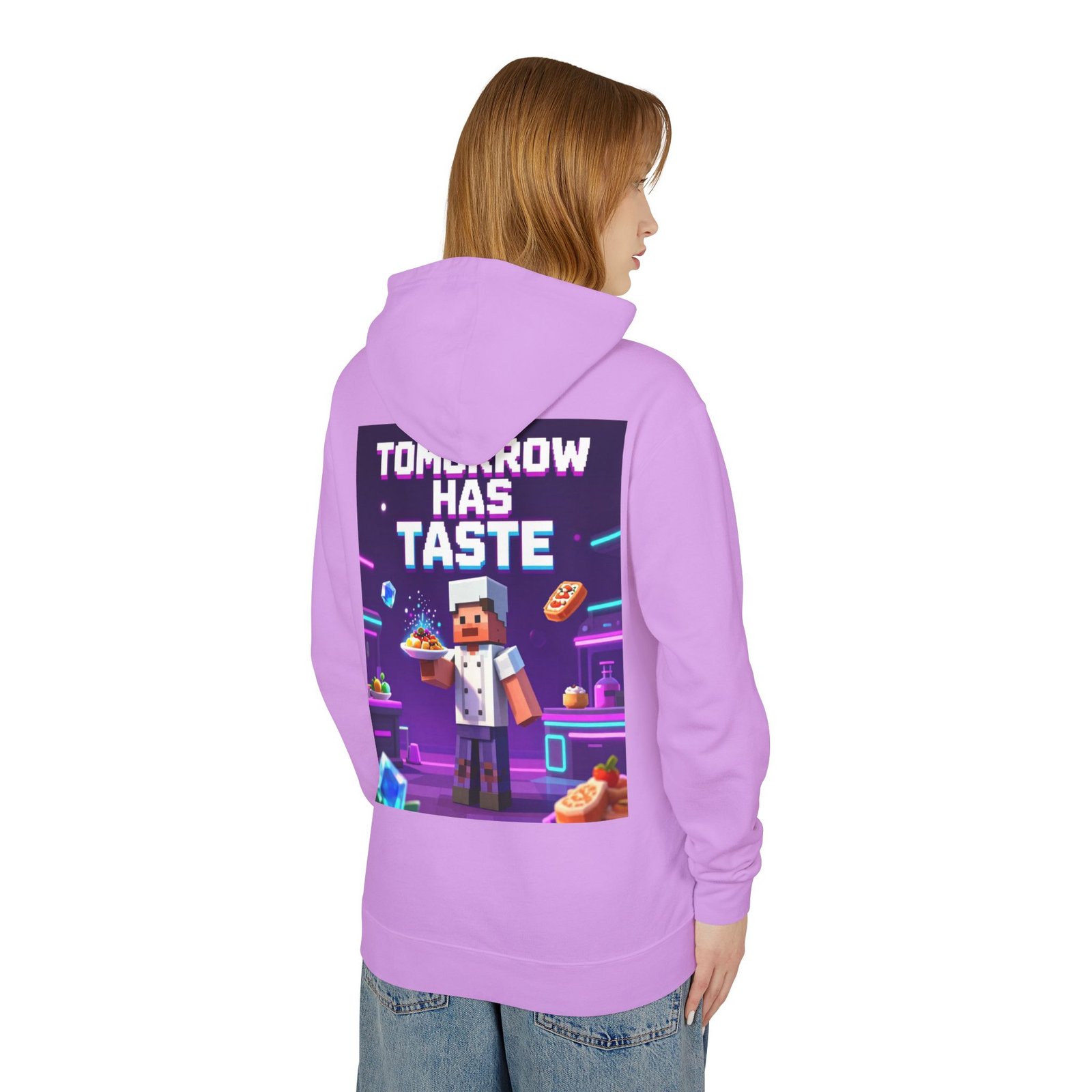 Tomorrow Has Taste Hoodie — Retro Pixel Chef Gaming Sweatshirt - Image 16