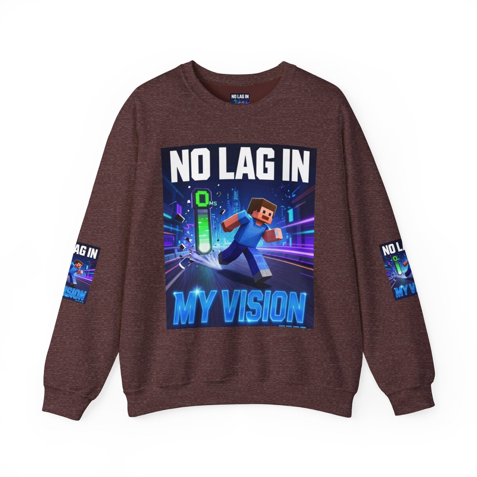 No Lag In My Vision Sweatshirt — Gamer Graphic Crewneck - Image 13