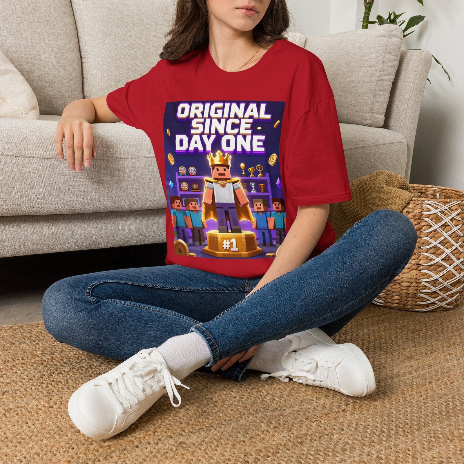 Original Since Day One T‑Shirt — Gamer Retro Crown Design - Image 50