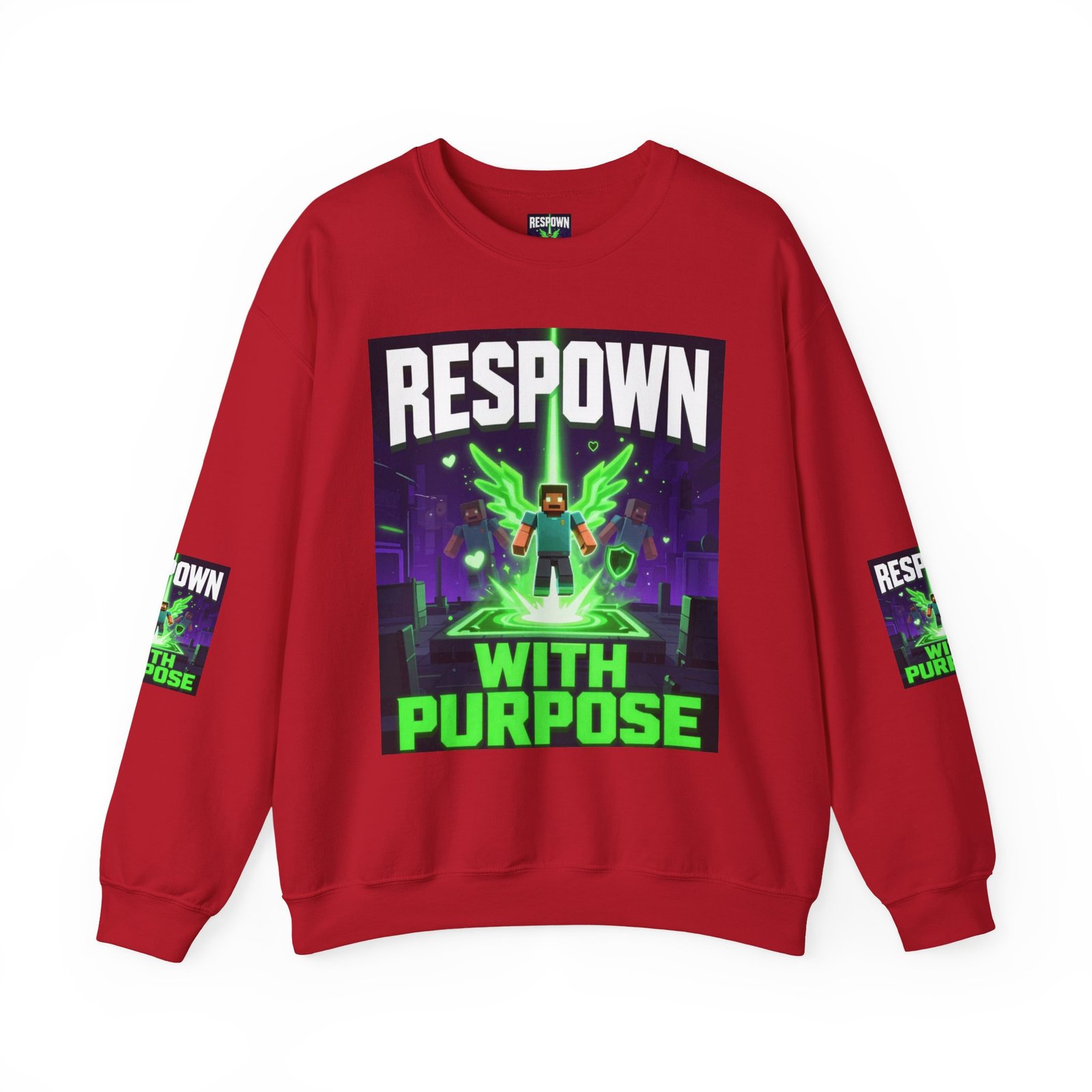 Respawn With Purpose Crewneck Sweatshirt — Gaming Graphic Pullover - Image 53