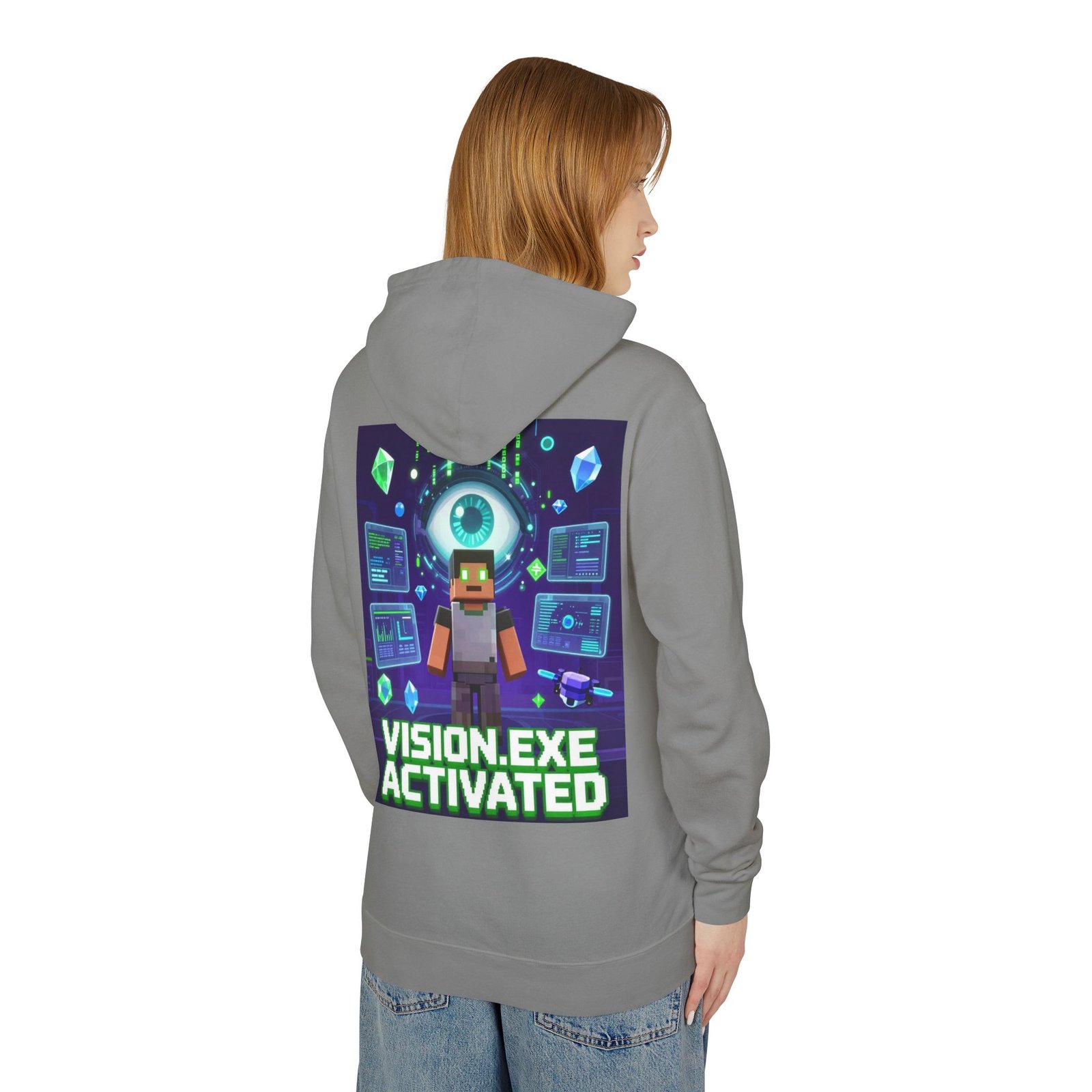 Vision.exe Activated Hoodie — Retro Gamer Tech Graphic Sweatshirt - Image 32