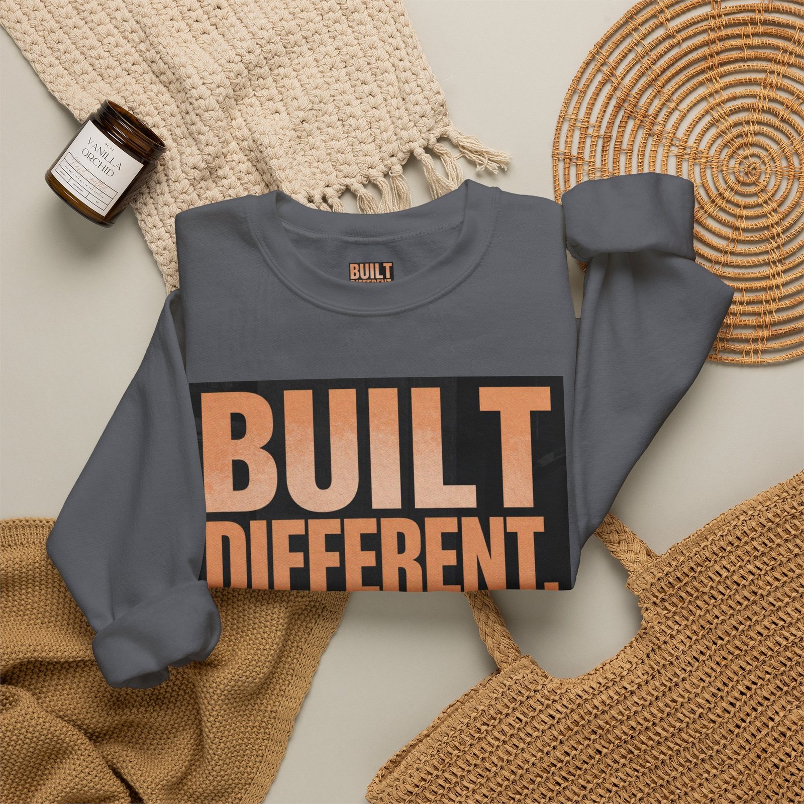 Built Different Crewneck Sweatshirt — "Built Different. Moving Different." Graphic Pullover - Image 40