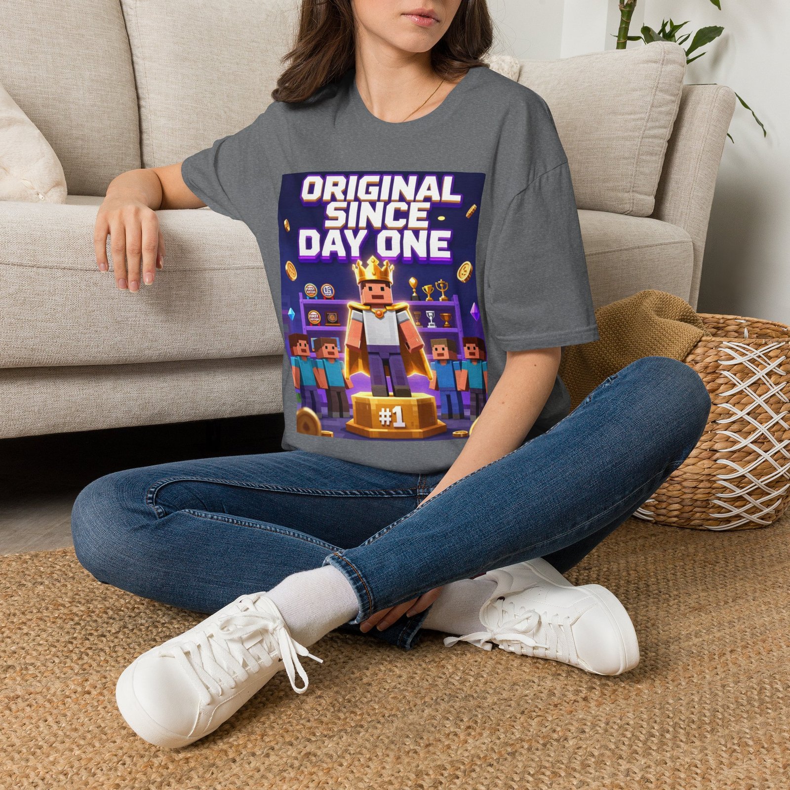 Original Since Day One T‑Shirt — Gamer Retro Crown Design - Image 22