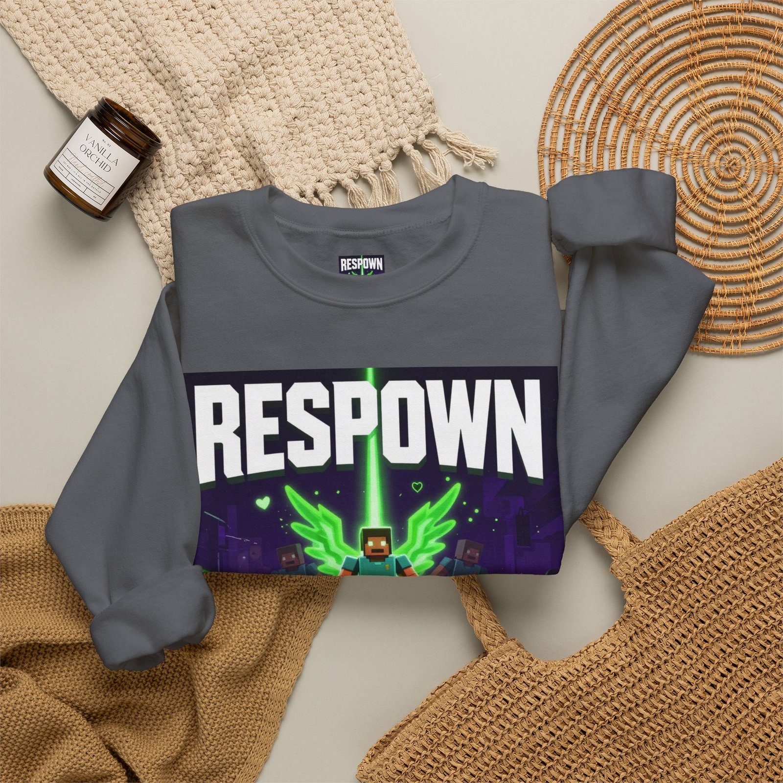 Respawn With Purpose Crewneck Sweatshirt — Gaming Graphic Pullover - Image 40