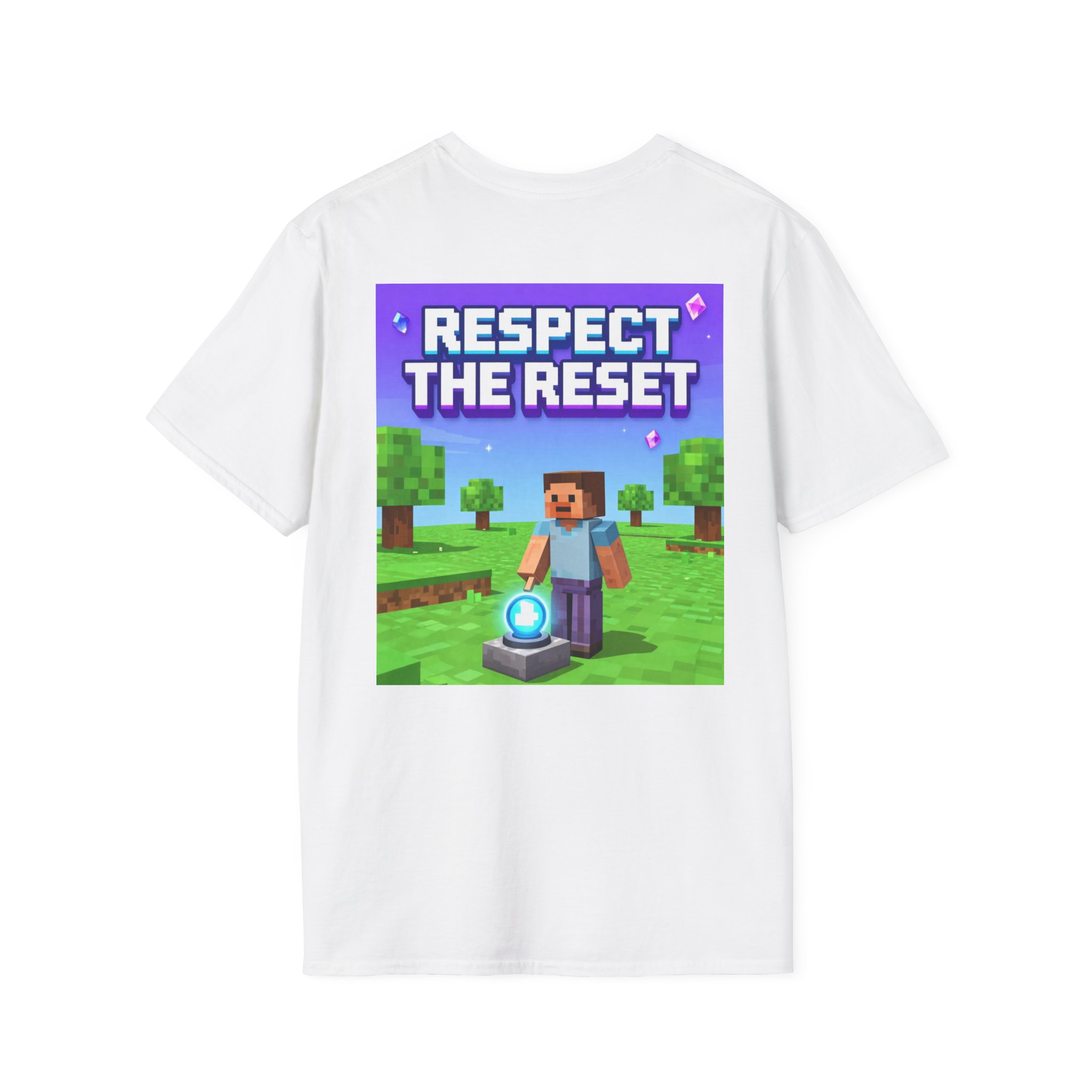 Respect the Reset T-Shirt — Minecraft-Inspired Gamer Tee - Image 4