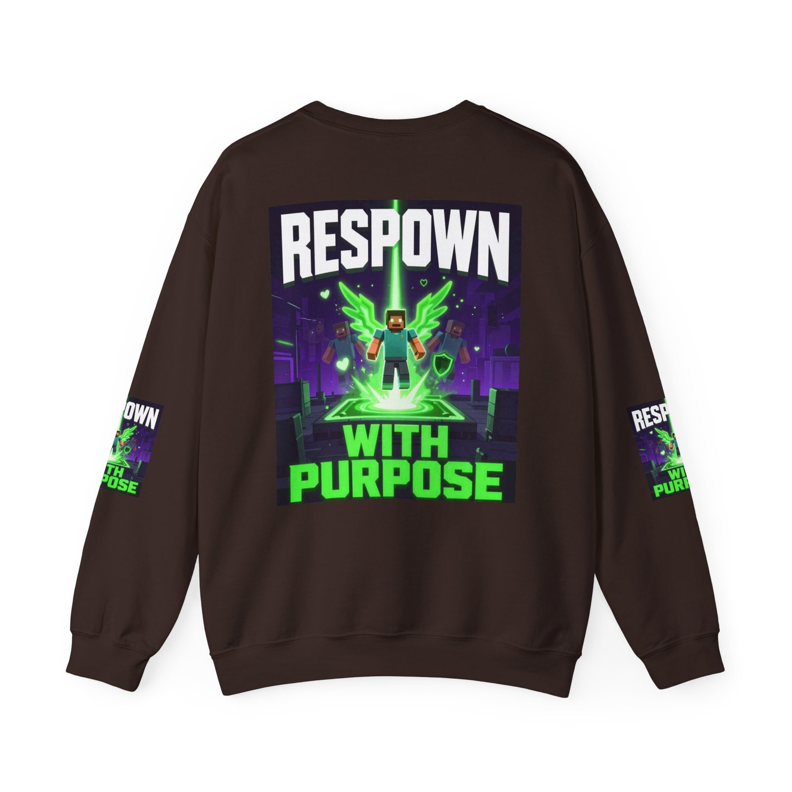 Respawn With Purpose Crewneck Sweatshirt — Gaming Graphic Pullover - Image 26