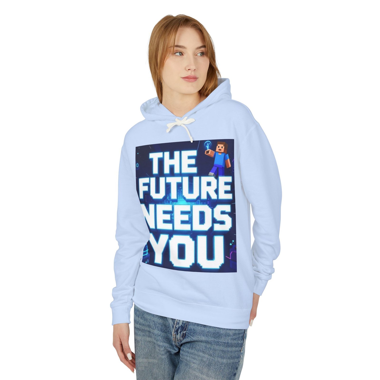 Hoodie — "The Future Needs You" Motivational Graphic Hoodie - Image 11