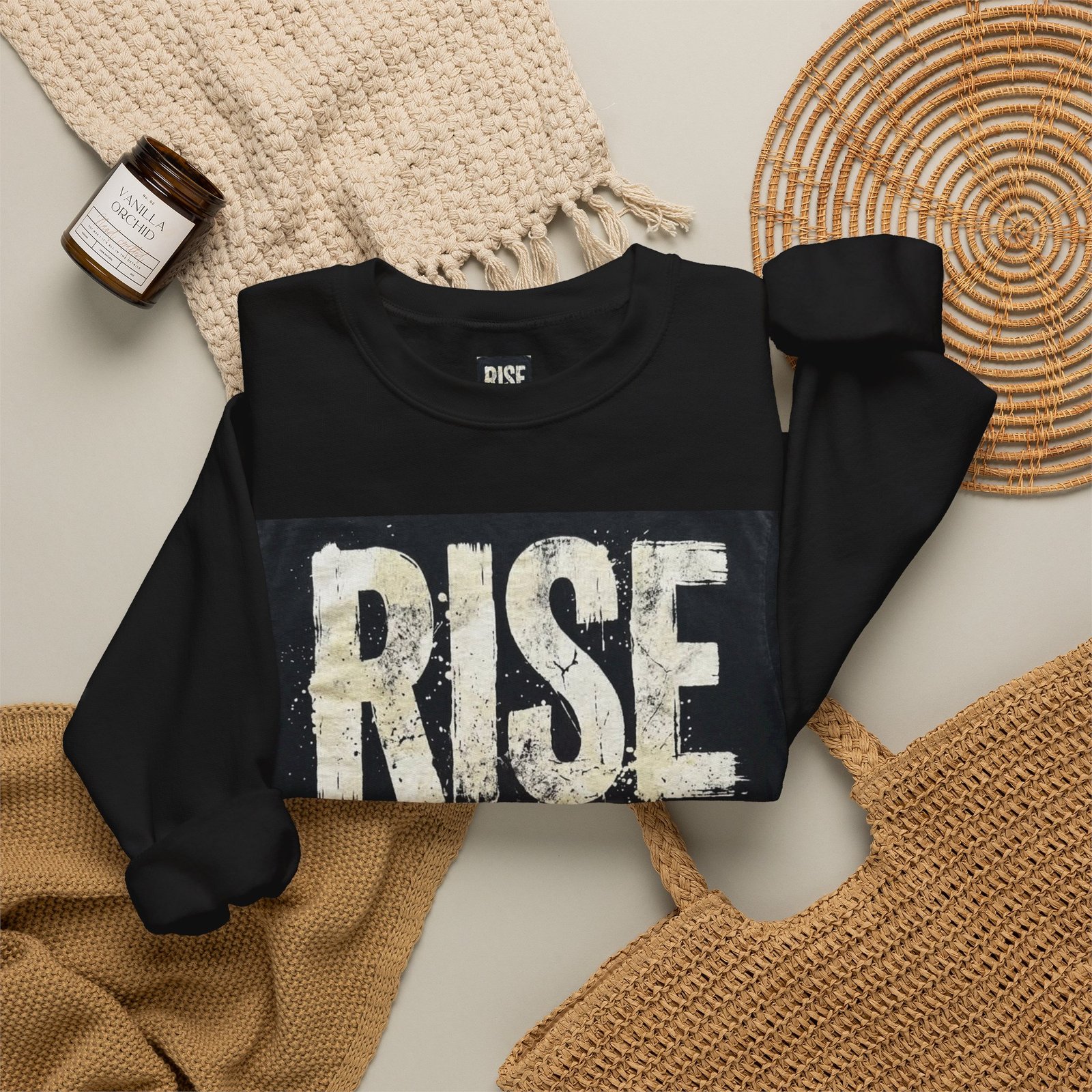 Crewneck Sweatshirt — "RISE WITHOUT PERMISSION" Bold Graphic - Image 20