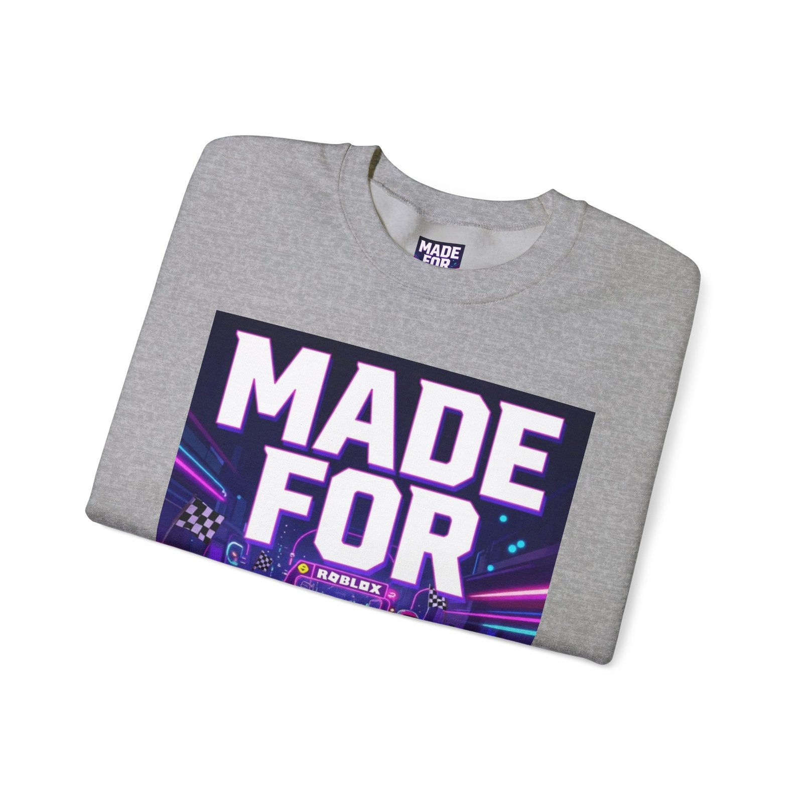 Made For More Sweatshirt — Retro Neon Racing Graphic Crewneck - Image 23