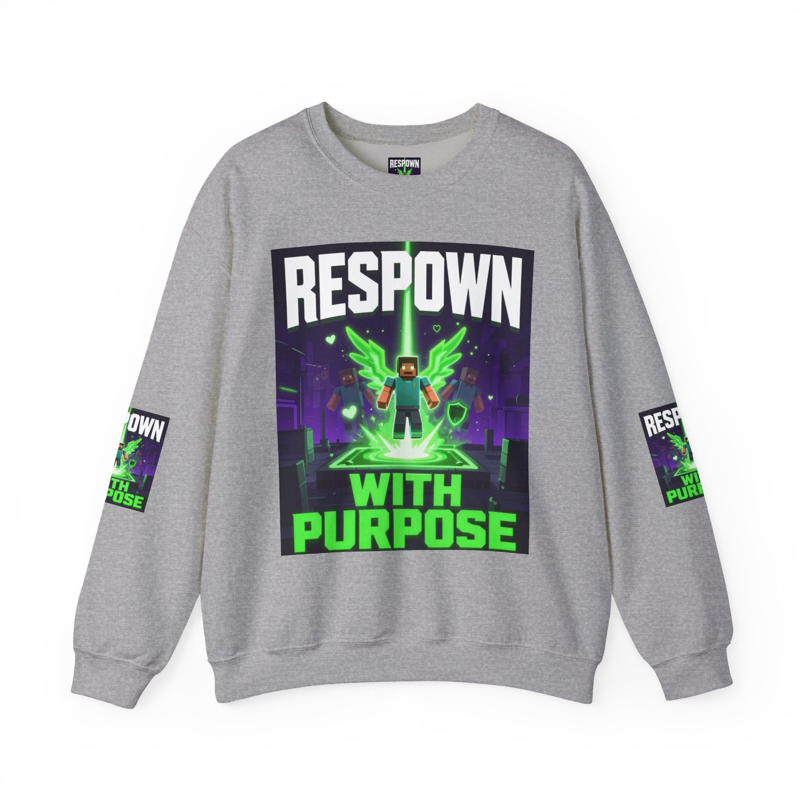 Respawn With Purpose Crewneck Sweatshirt — Gaming Graphic Pullover - Image 21