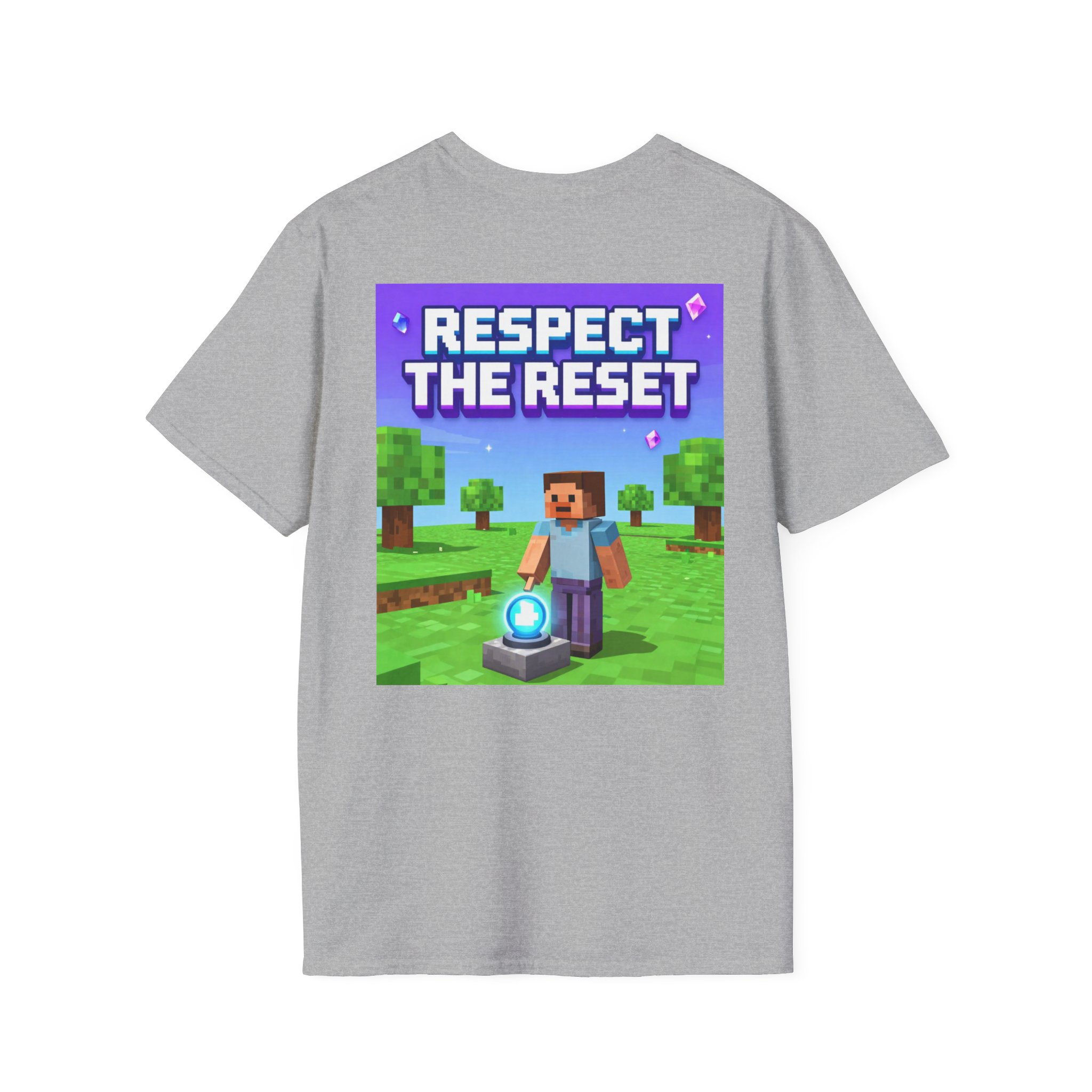 Respect the Reset T-Shirt — Minecraft-Inspired Gamer Tee - Image 16