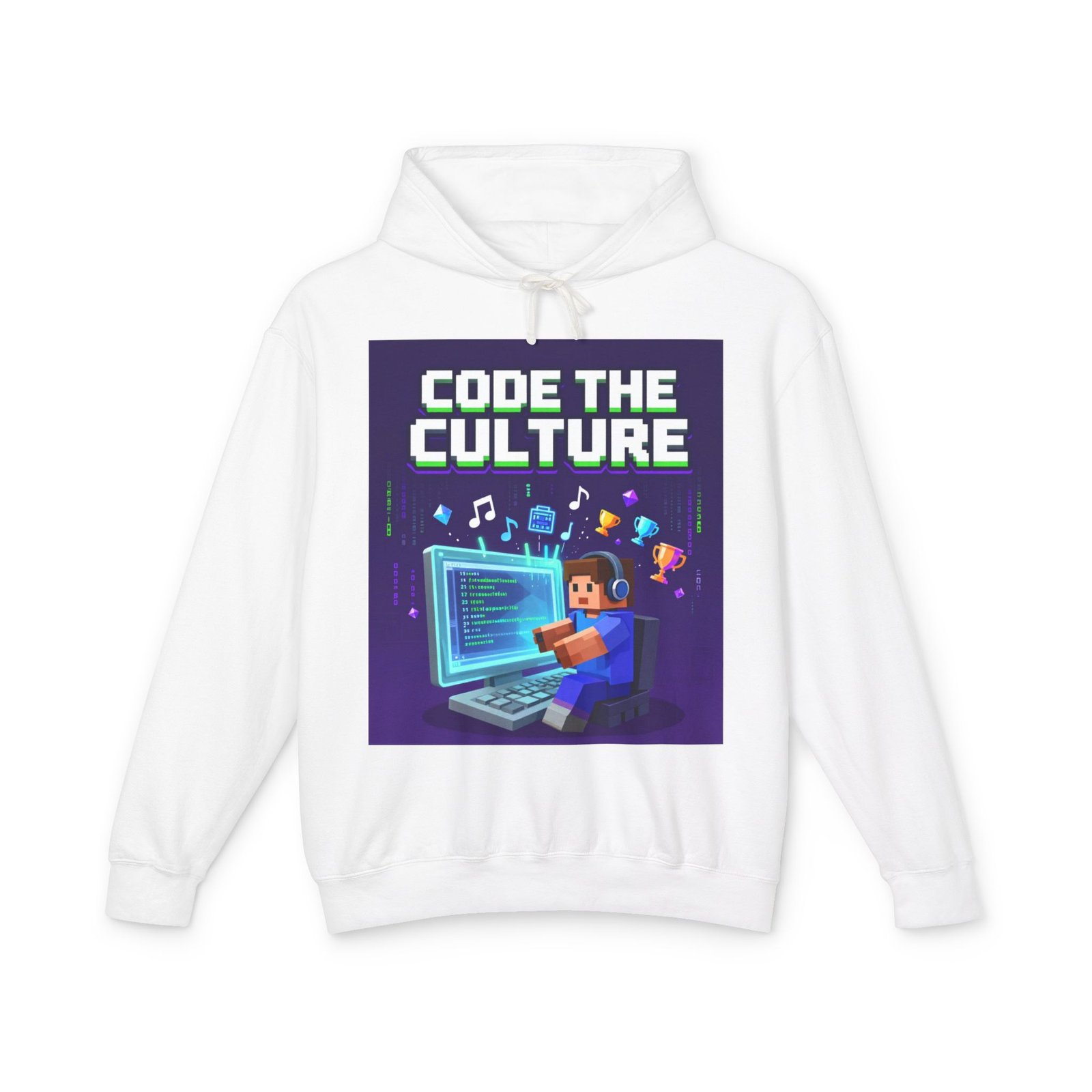 Code the Culture Hoodie — Gamer Programmer Graphic Pullover - Image 5