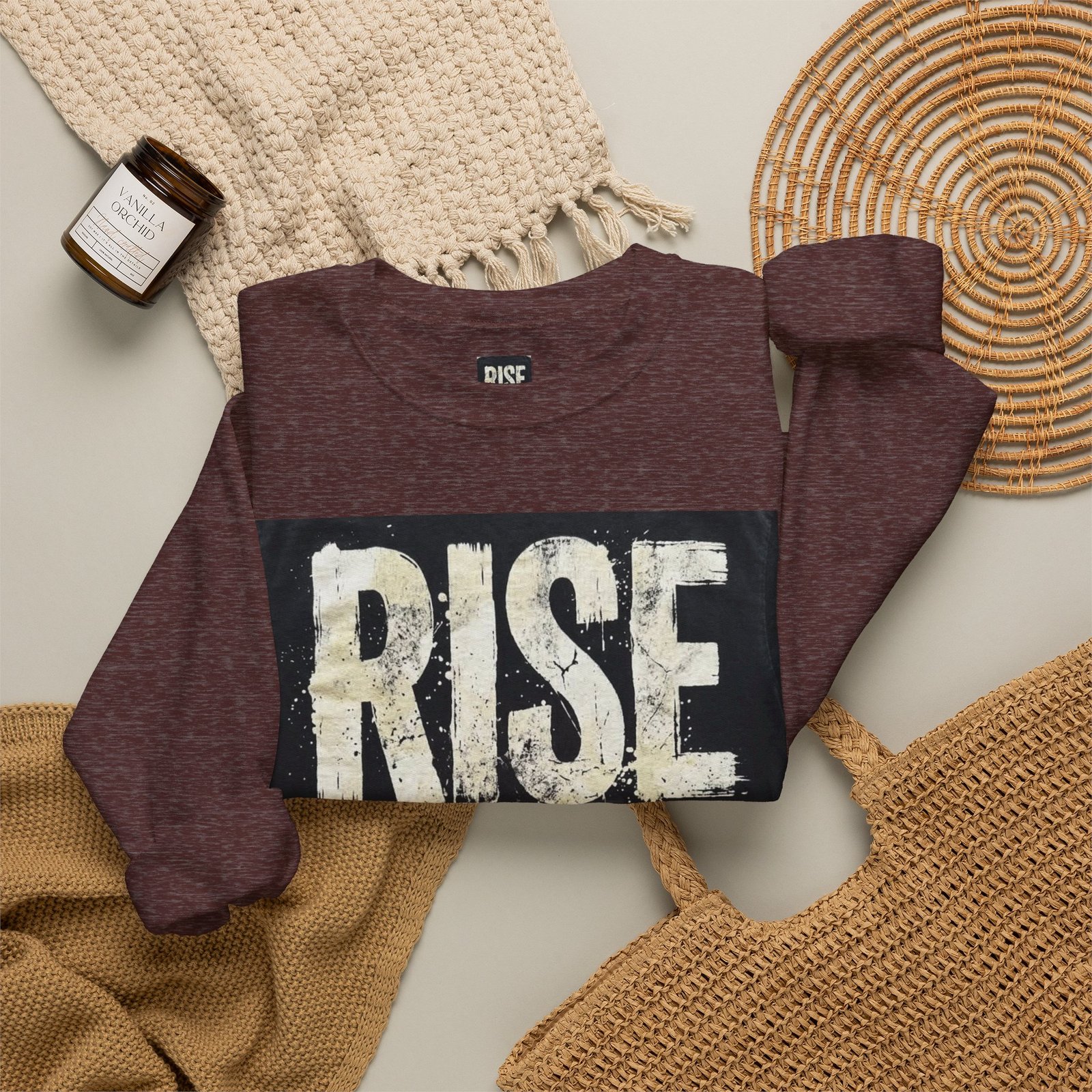 Crewneck Sweatshirt — "RISE WITHOUT PERMISSION" Bold Graphic - Image 16