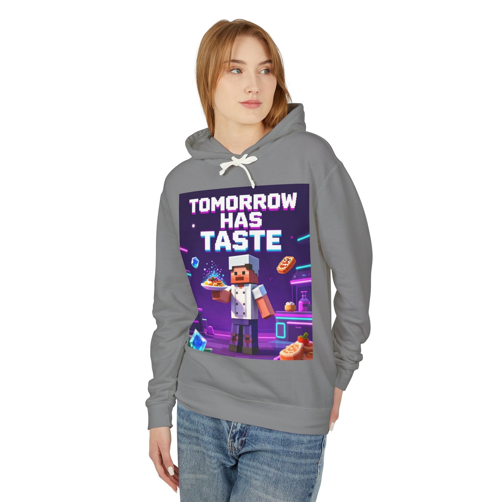 Tomorrow Has Taste Hoodie — Retro Pixel Chef Gaming Sweatshirt - Image 31