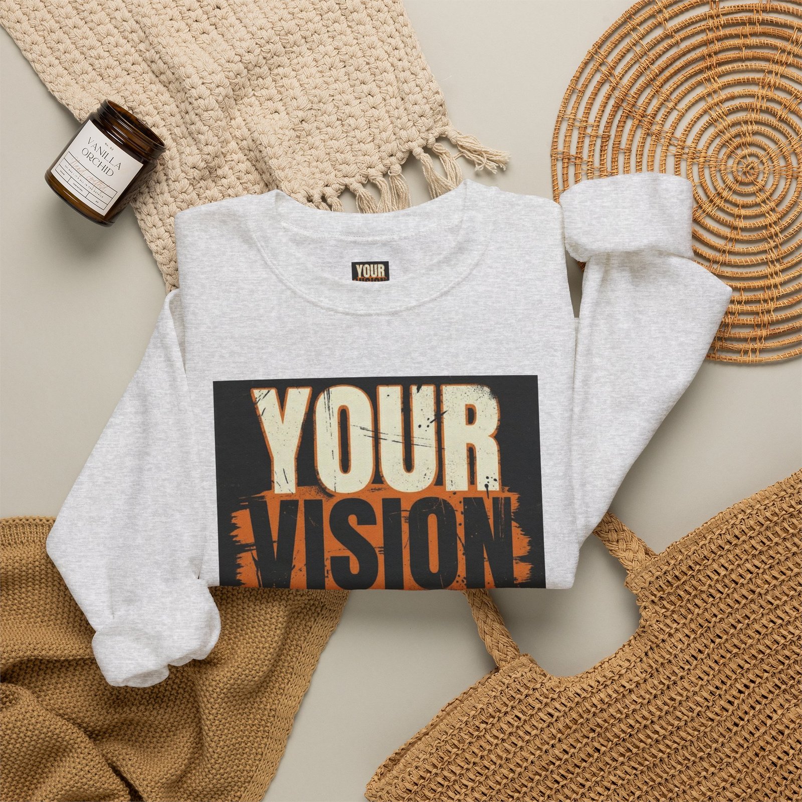 Crewneck Sweatshirt — “Your Vision Is Valid” Inspirational Graphic - Image 12