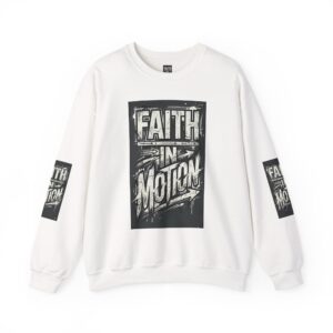 Faith in Motion Crewneck Sweatshirt — Inspirational Graphic Pullover