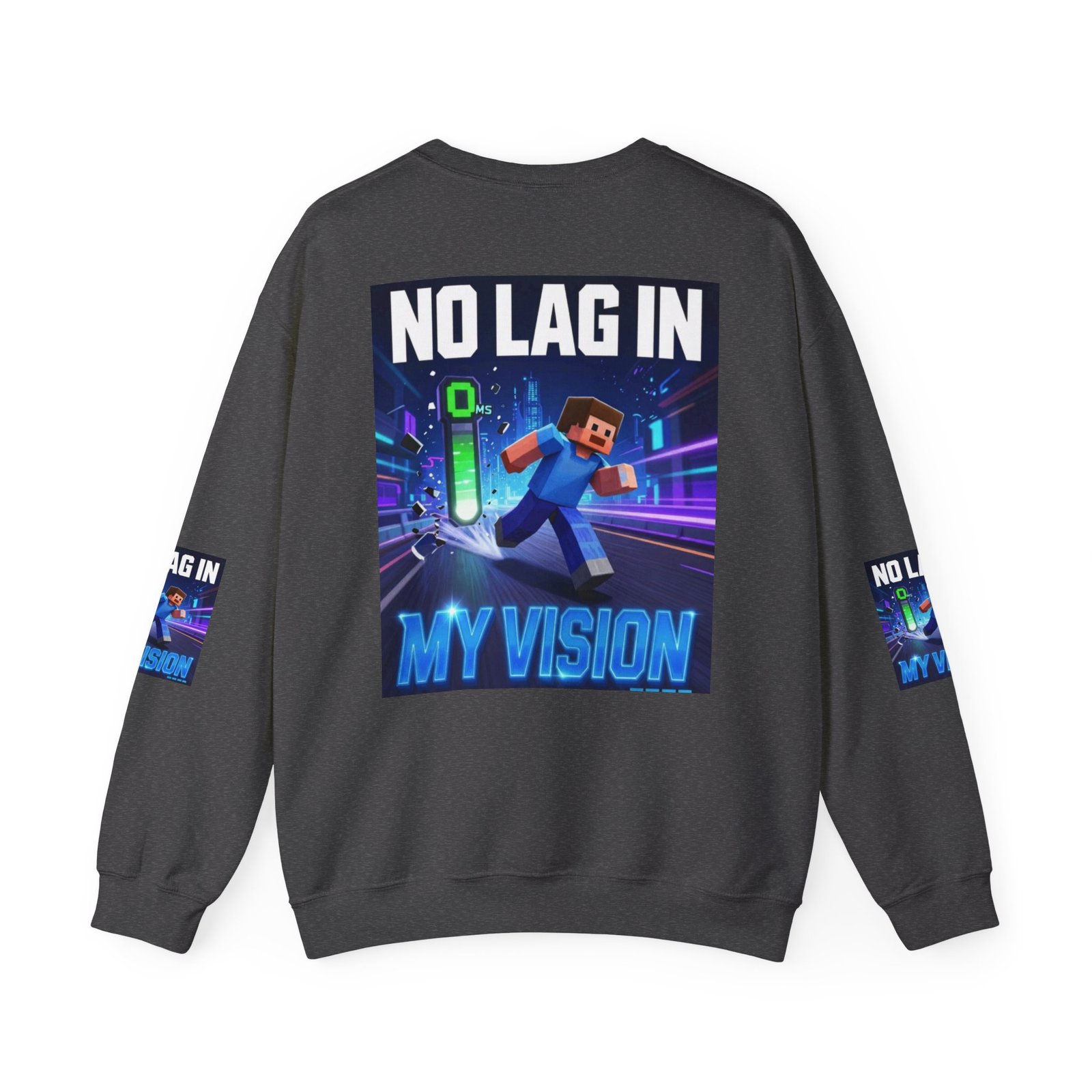 No Lag In My Vision Sweatshirt — Gamer Graphic Crewneck - Image 34